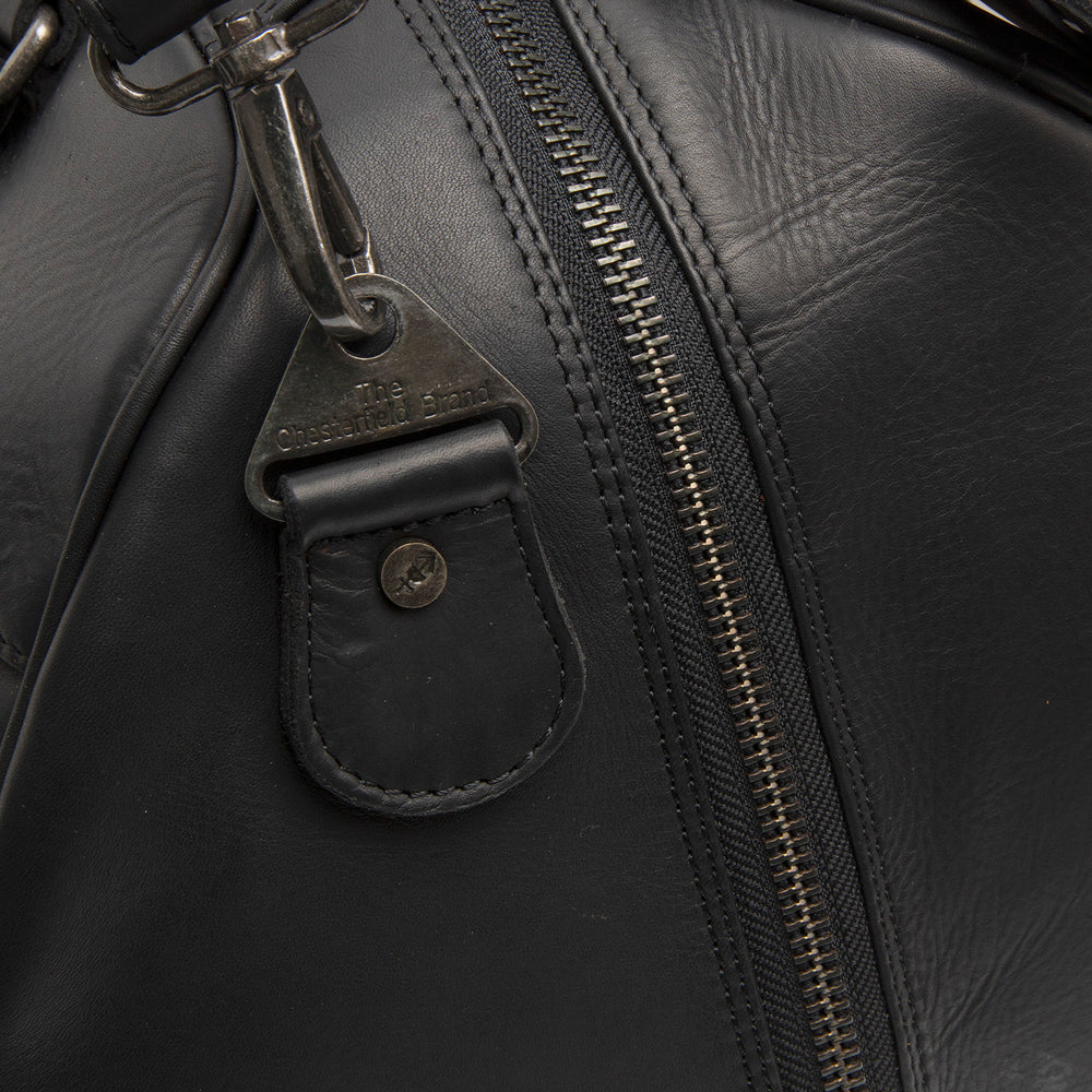 Leder Weekender Schwarz Volenza