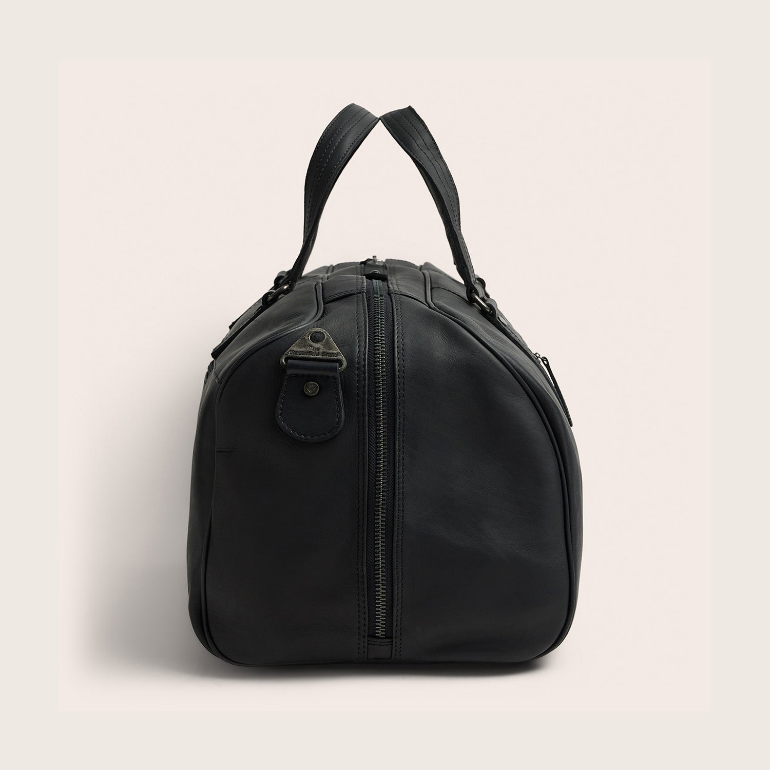 Leather Weekender Bag Black Rivaro