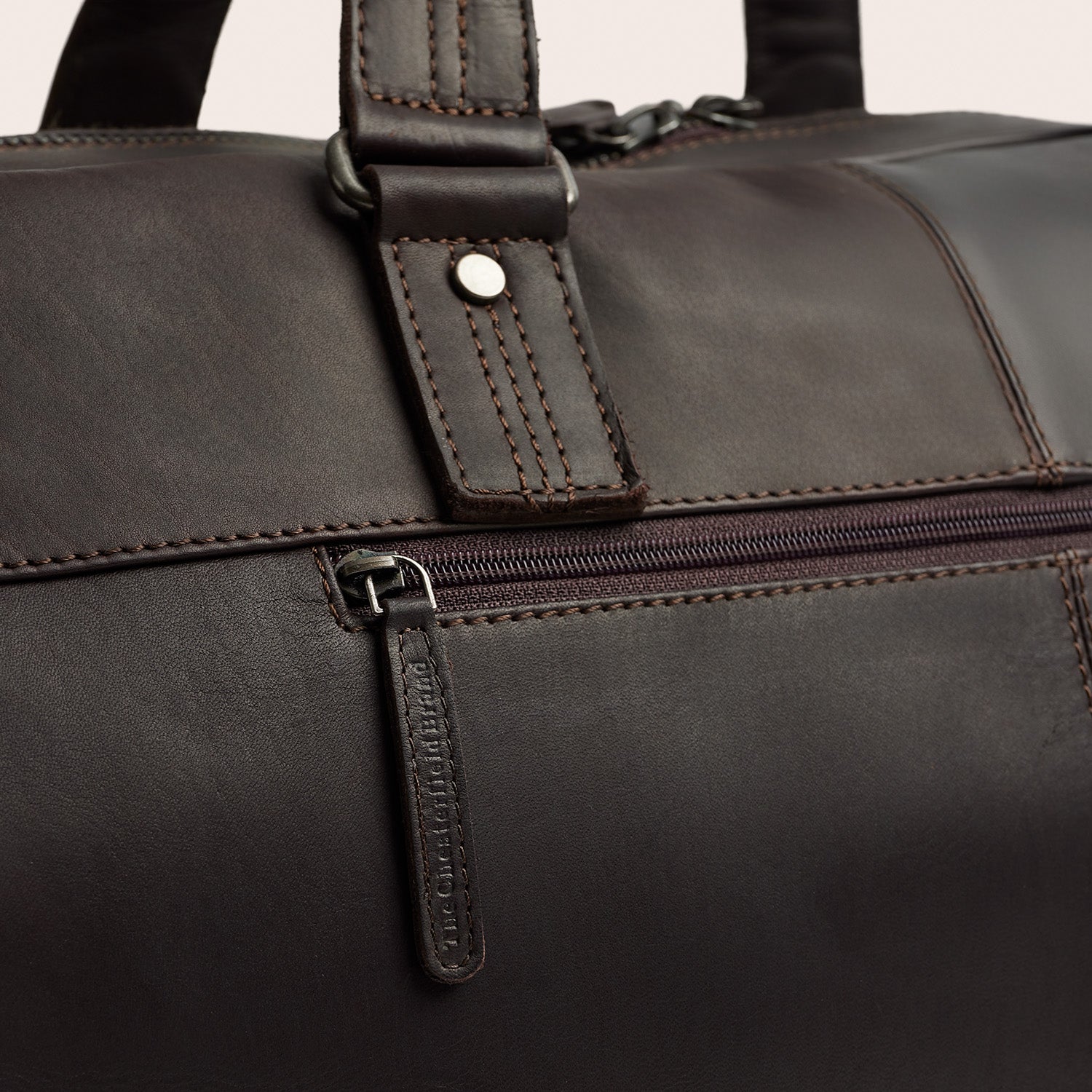 Leather Weekender Bag Brown Rivaro