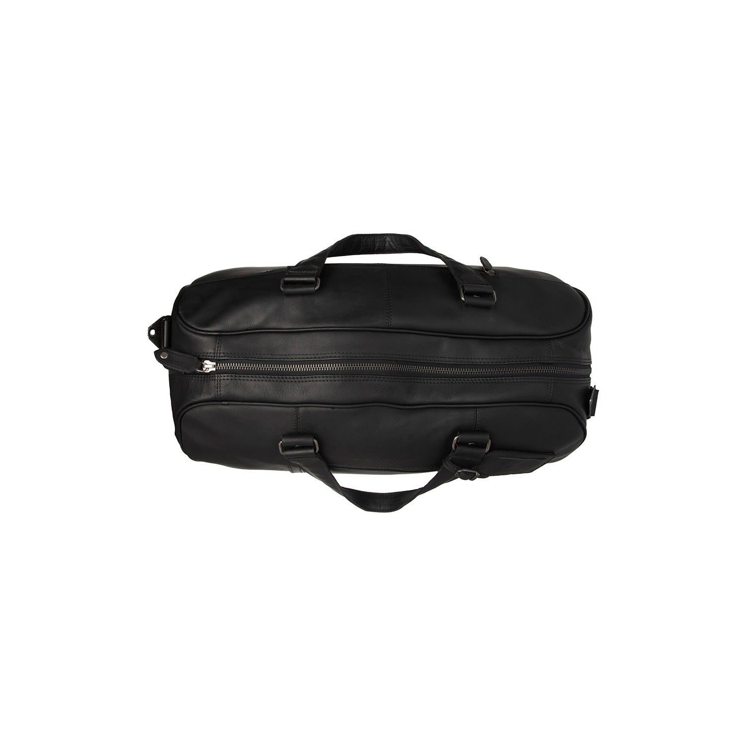 Leren Travel Bag Zwart Rivaro
