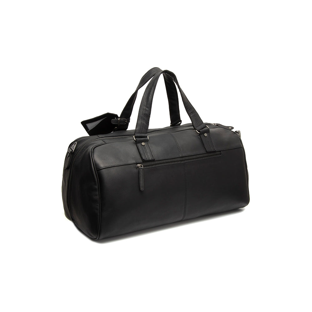 Leather Weekender Bag Black Rivaro