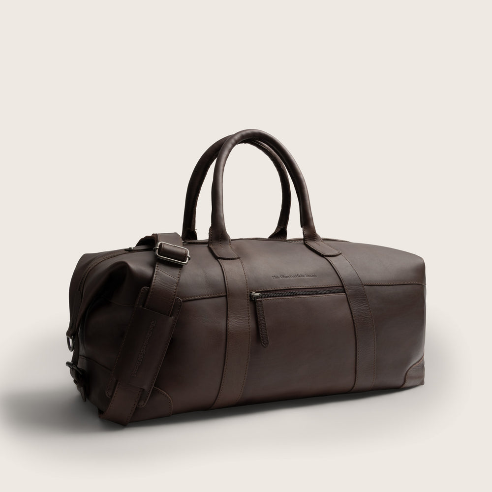 Leather Weekender Bag Brown Portsmouth II