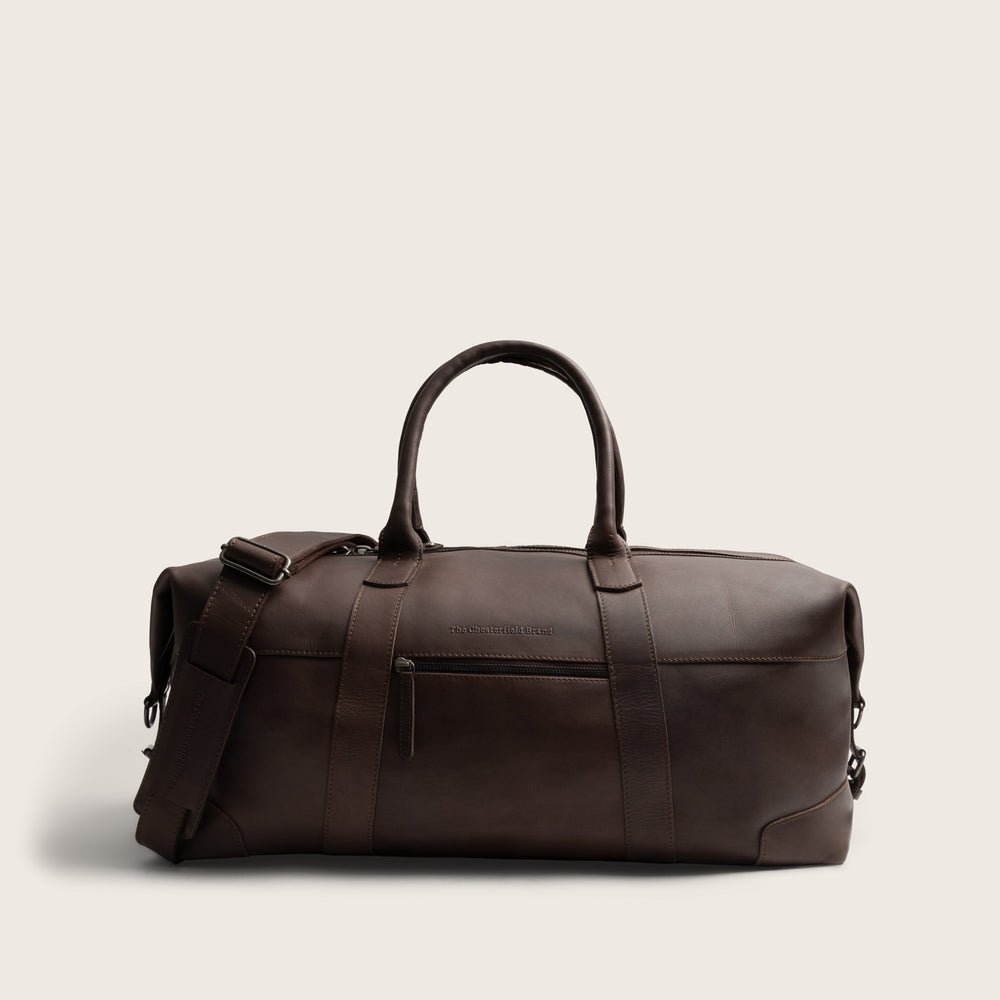 Leather Weekender Bag Brown Portsmouth II