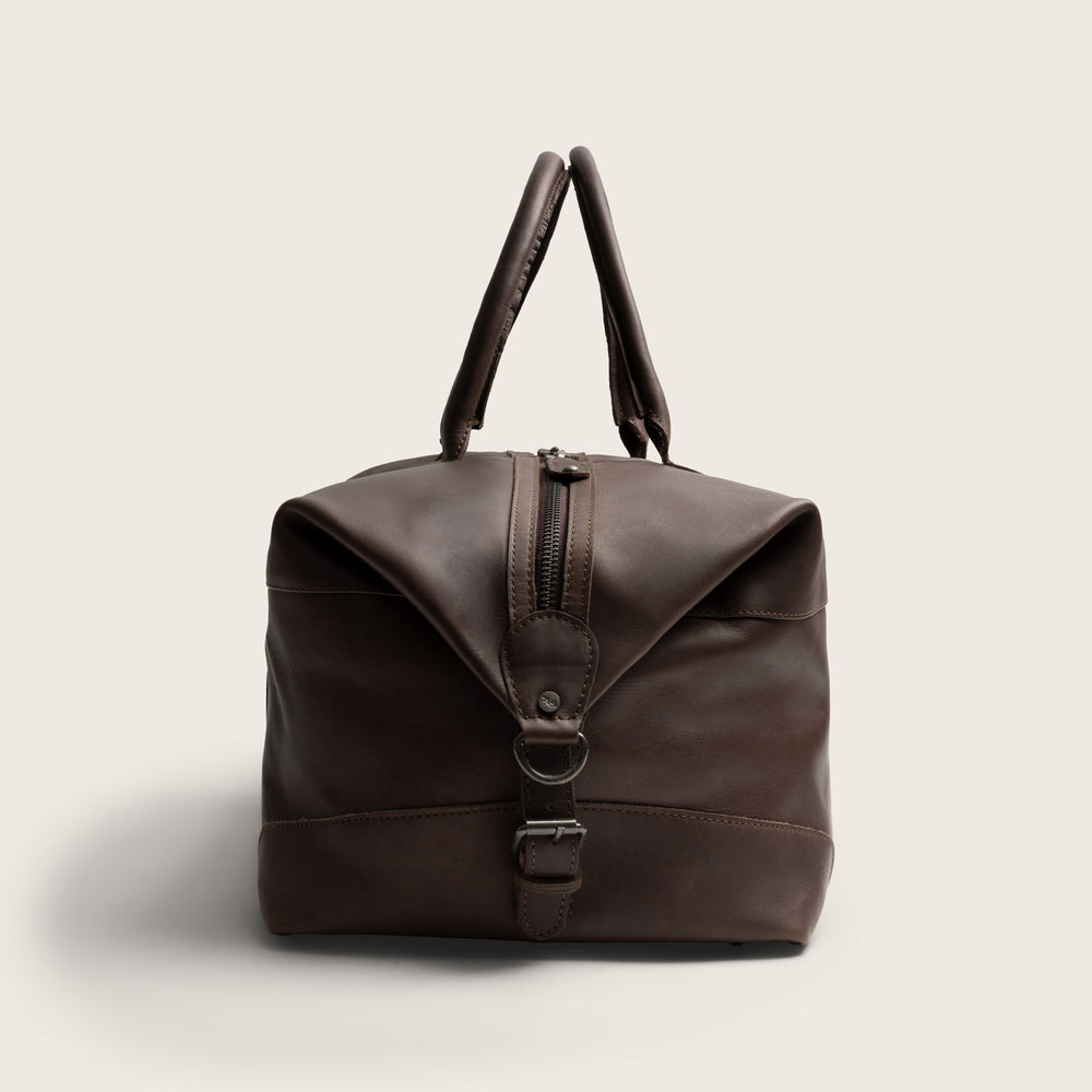 Leather Weekender Bag Brown Portsmouth II
