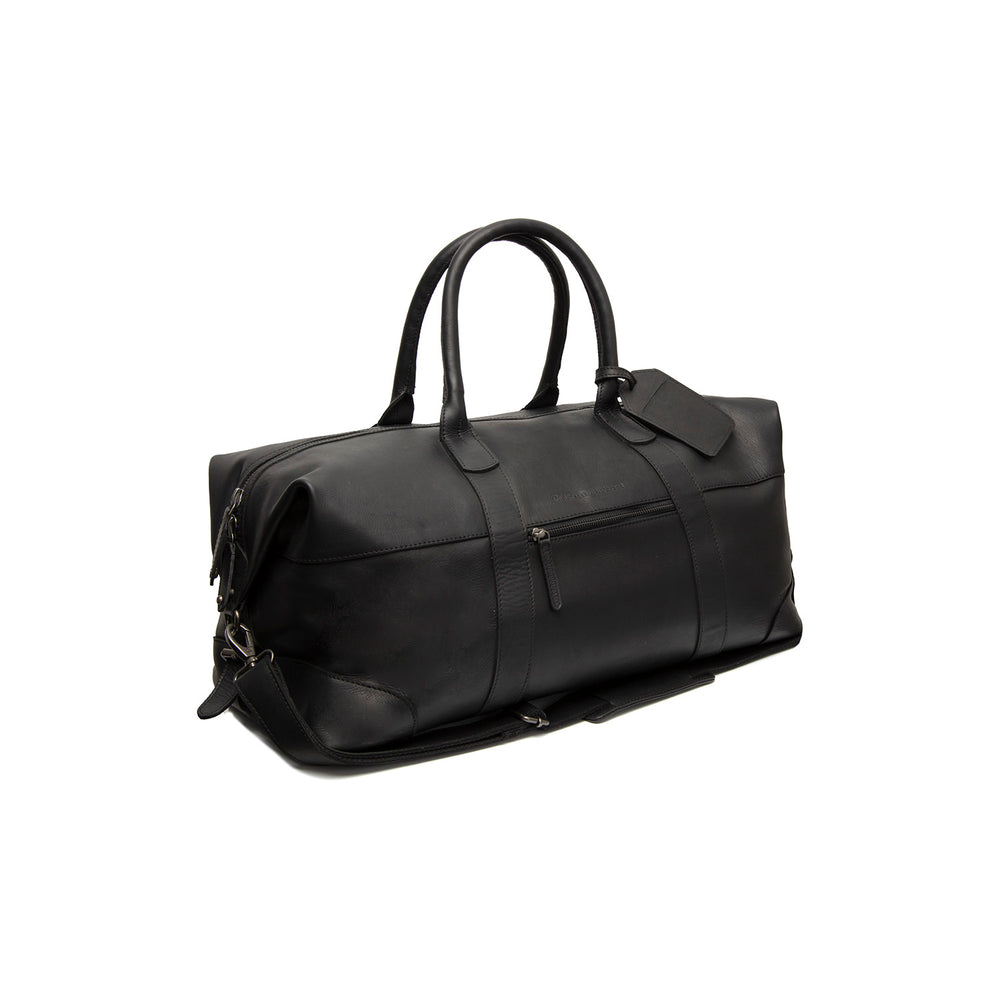 Leather Weekender Bag Black Portsmouth II