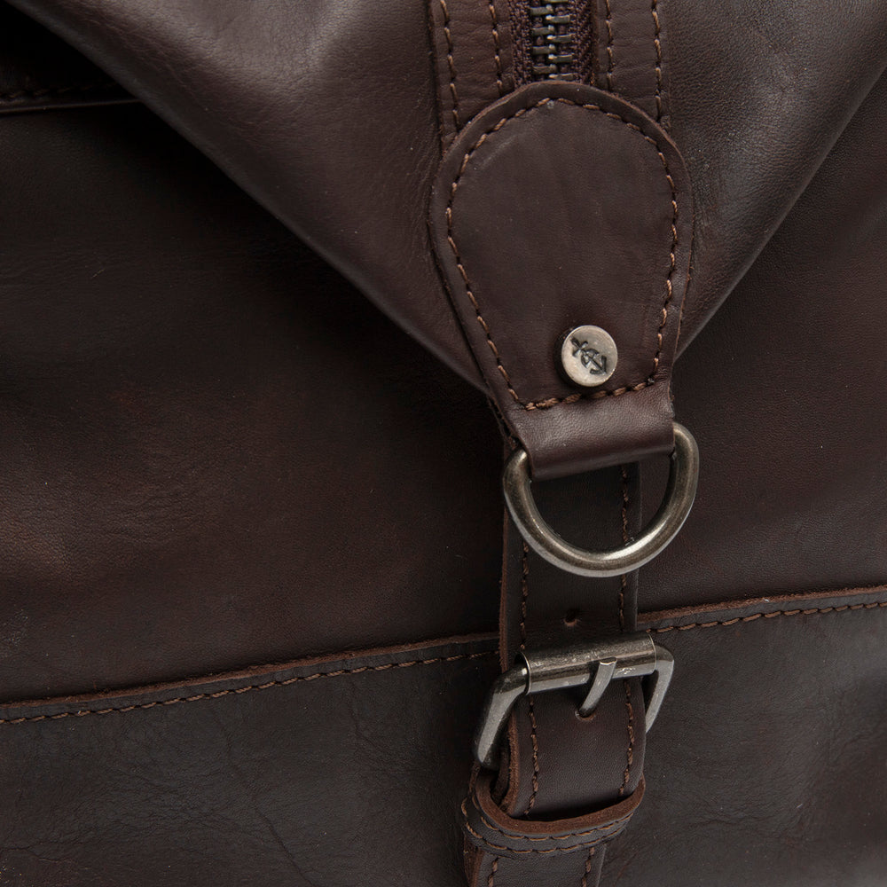 Leather Weekender Bag Brown Portsmouth II