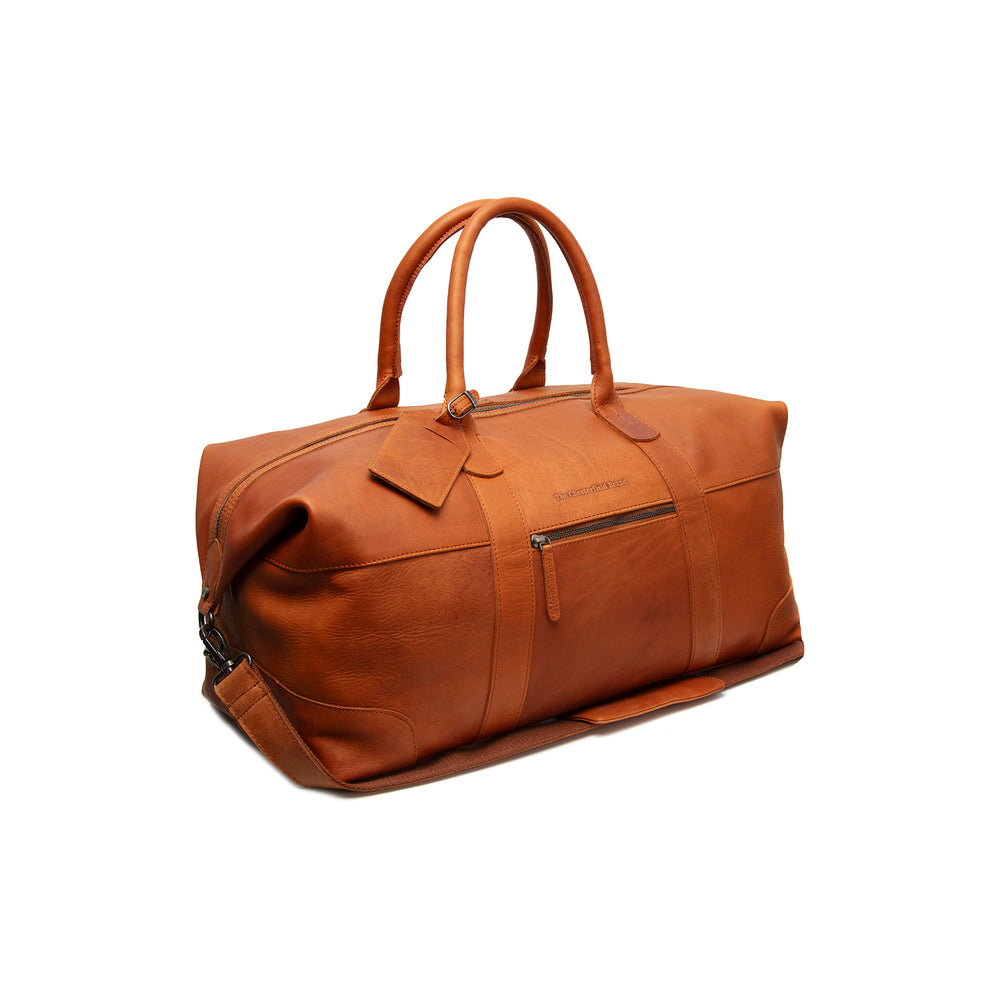 Leather Weekender Bag Cognac Portsmouth II
