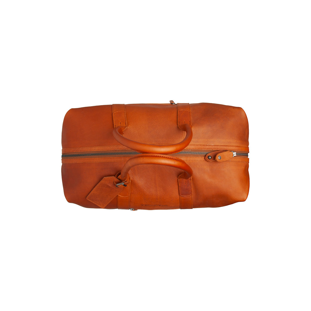 Leather Weekender Bag Cognac Portsmouth II