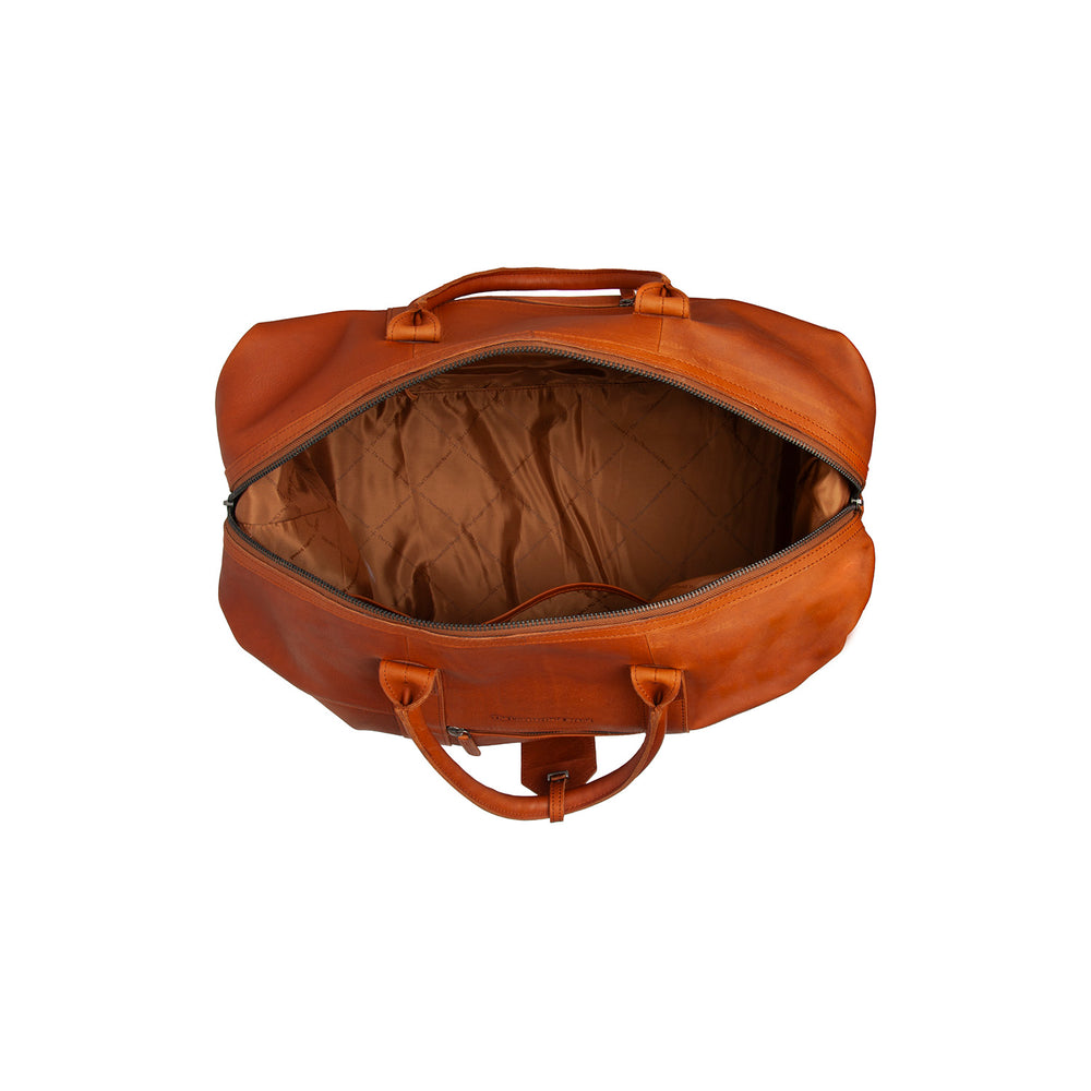 Leather Weekender Bag Cognac Portsmouth II