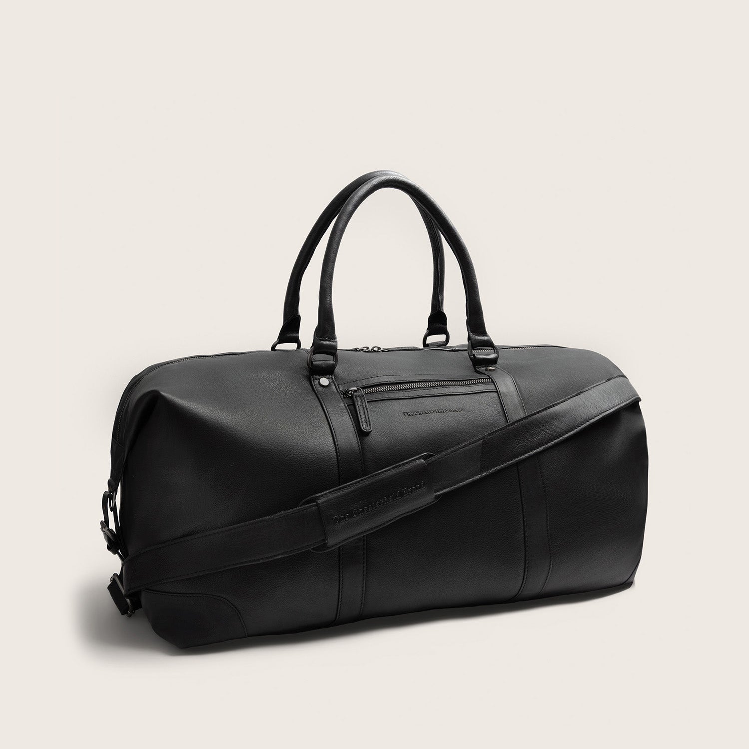 Leder Weekender Schwarz Amaris