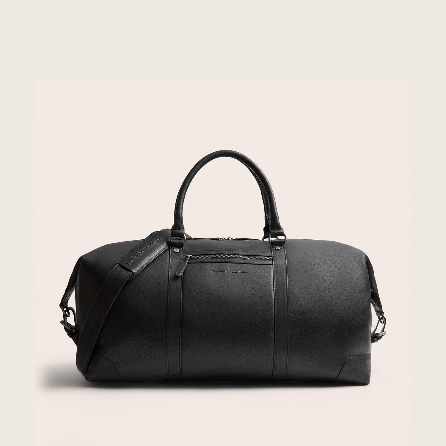 Leder Weekender Schwarz Amaris