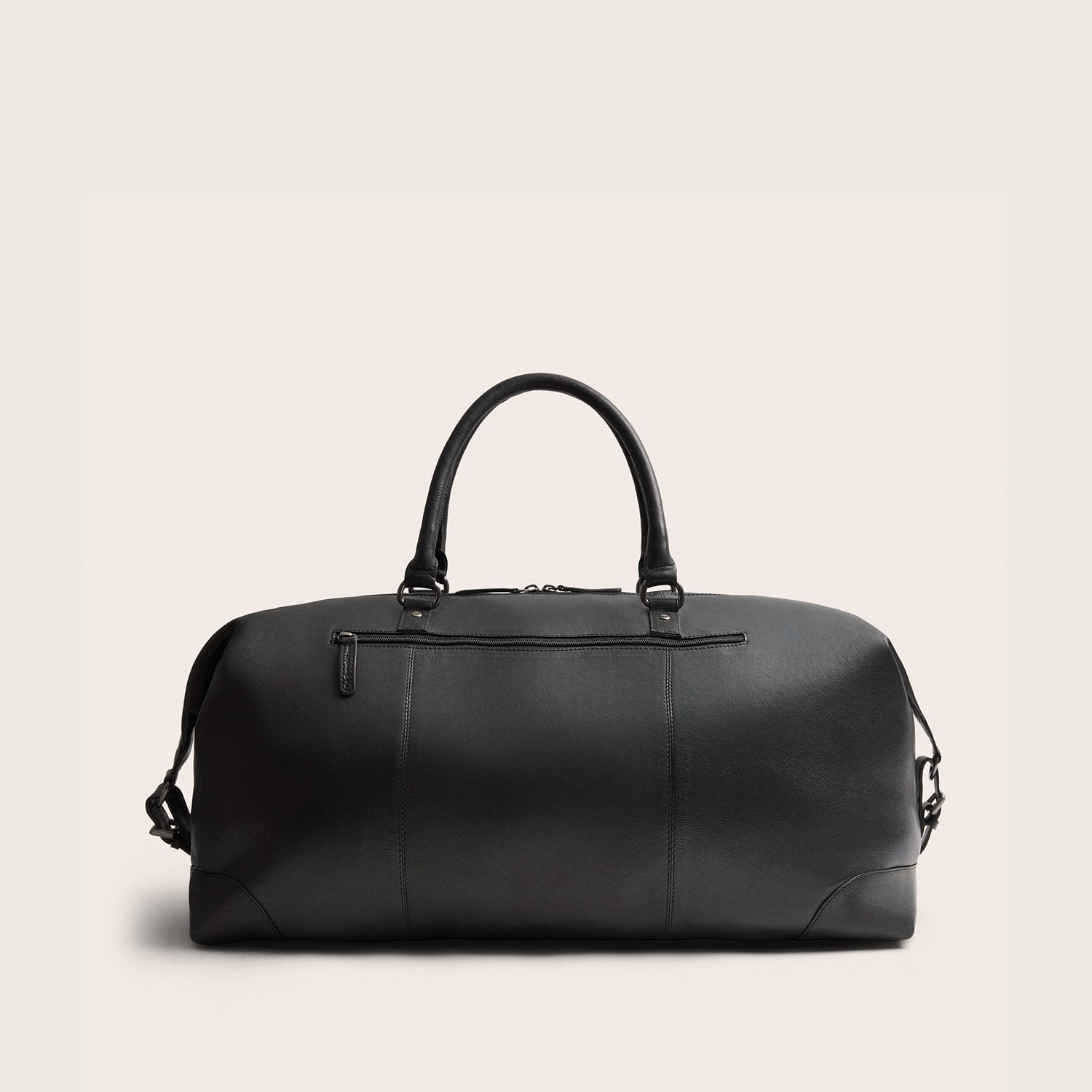 Leder Weekender Schwarz Amaris