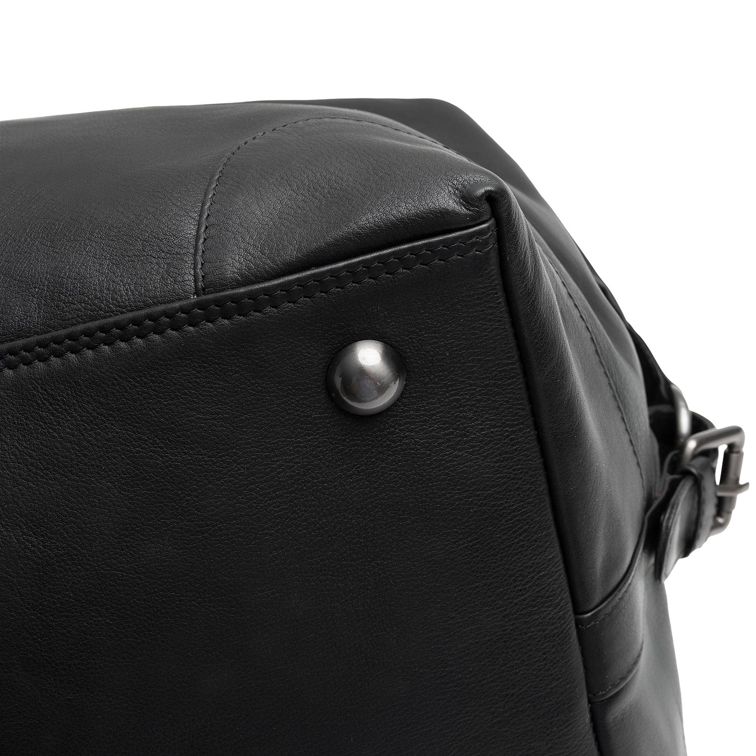 Leder Weekender Schwarz Amaris