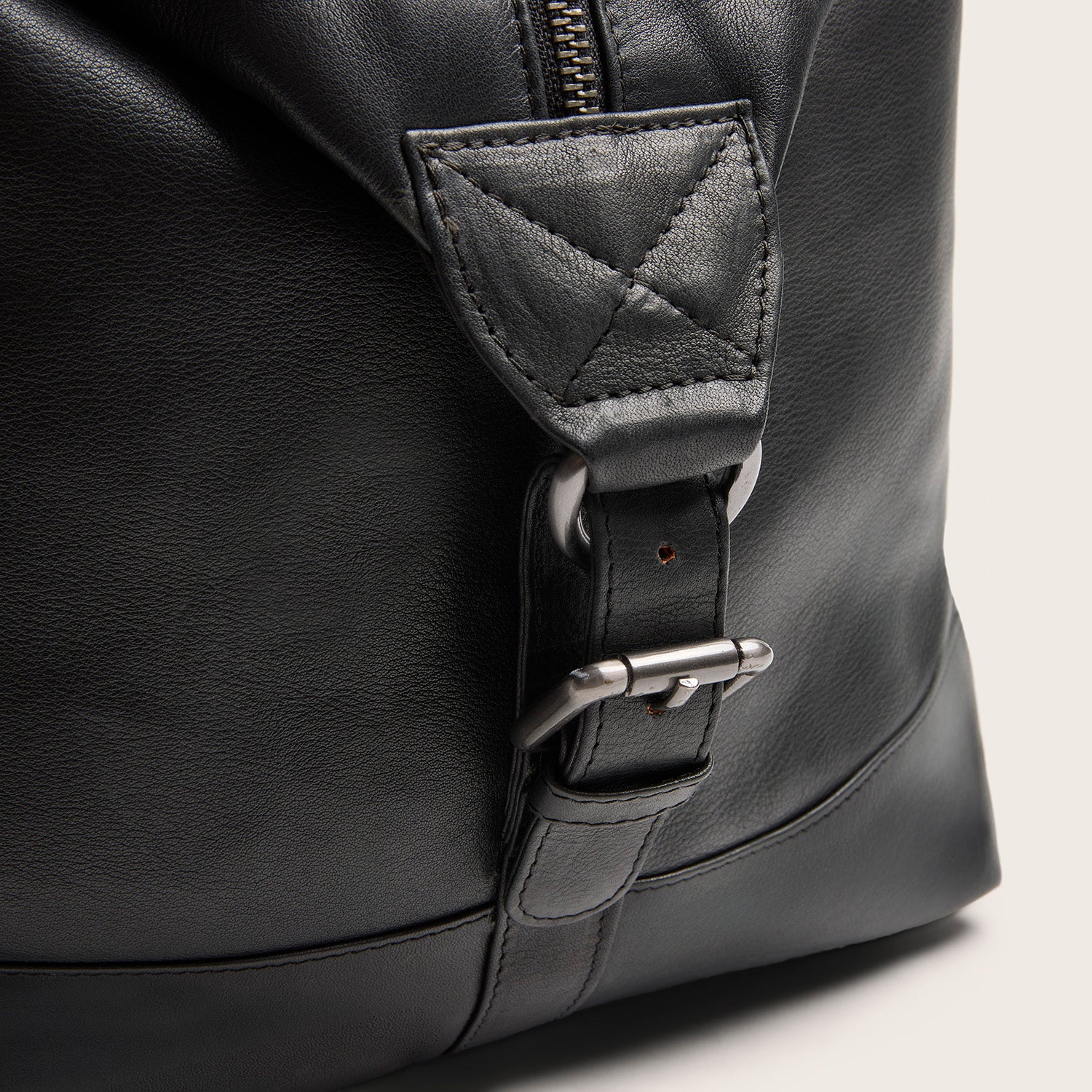 Leder Weekender Schwarz Amaris