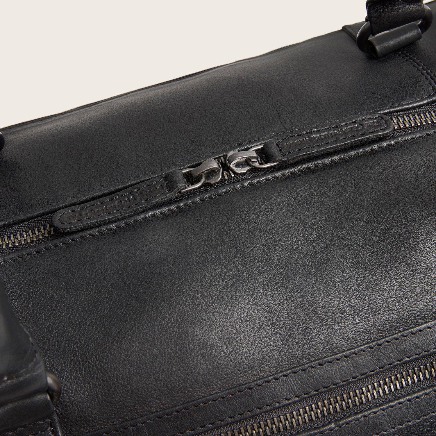 Leder Weekender Schwarz Amaris