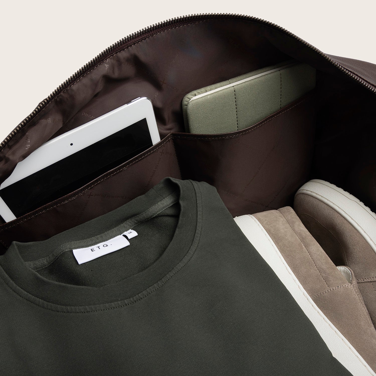 Sac Week-end en Cuir Marron Amaris