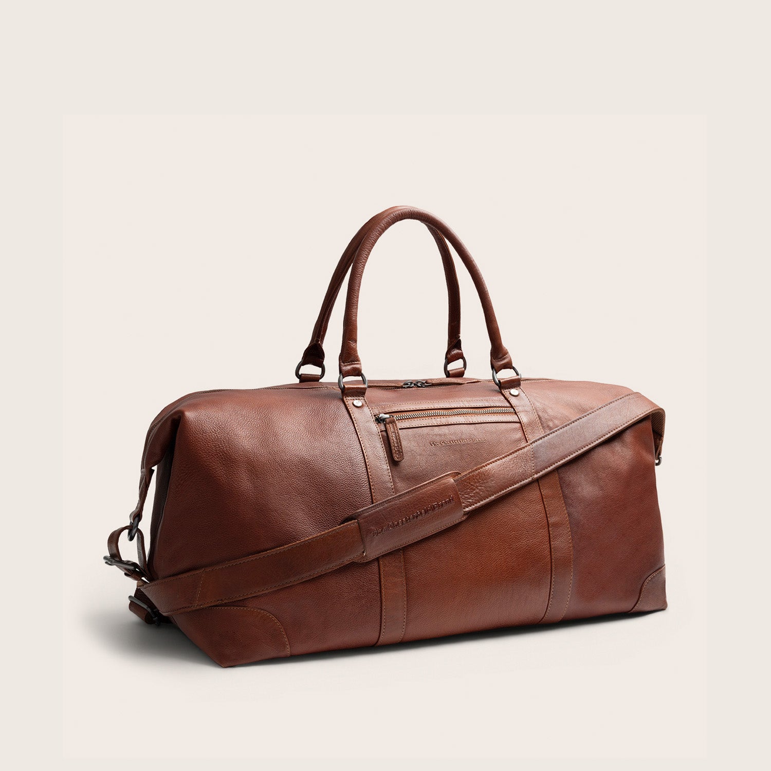 Leren Weekendtas Cognac Amaris