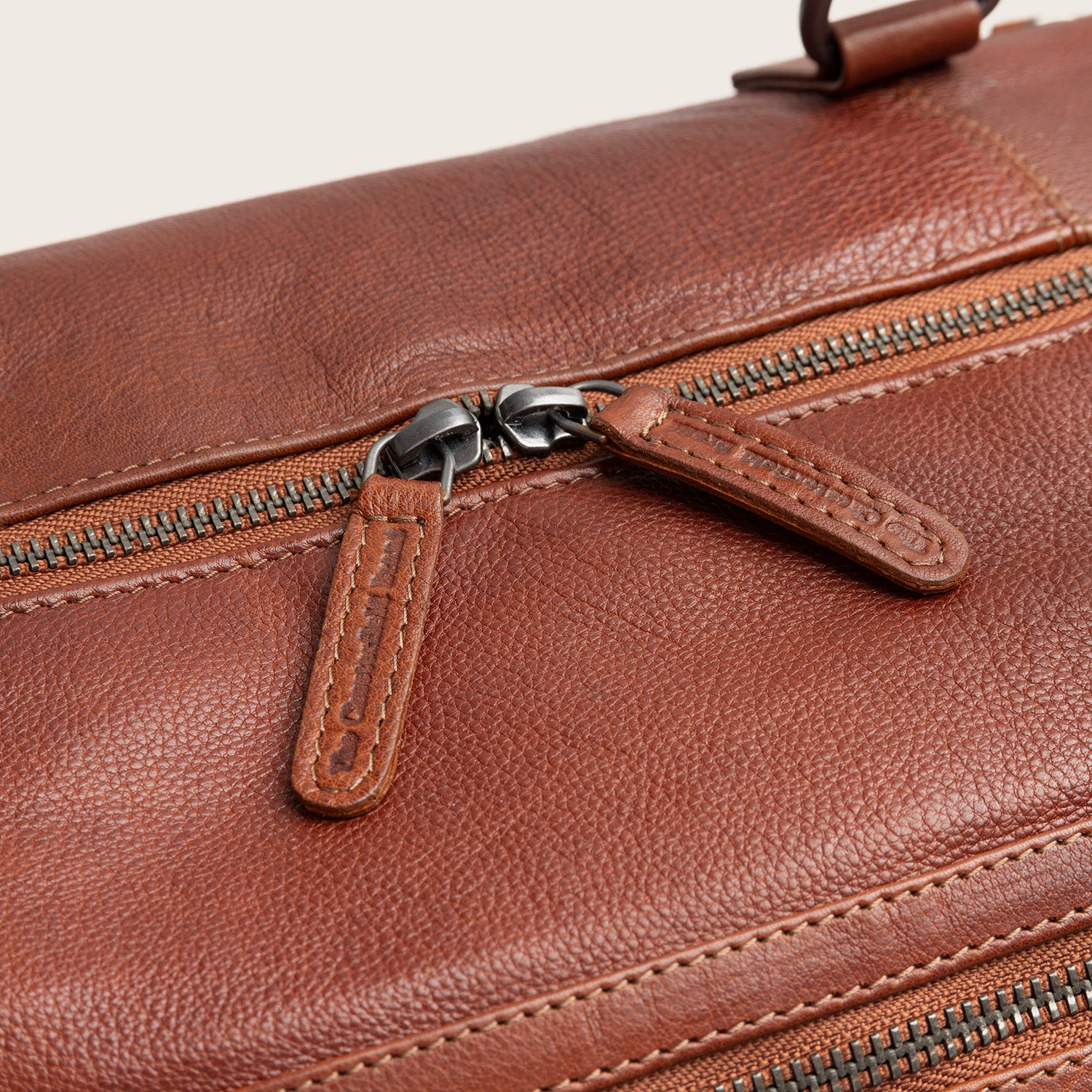 Leren Weekendtas Cognac Amaris
