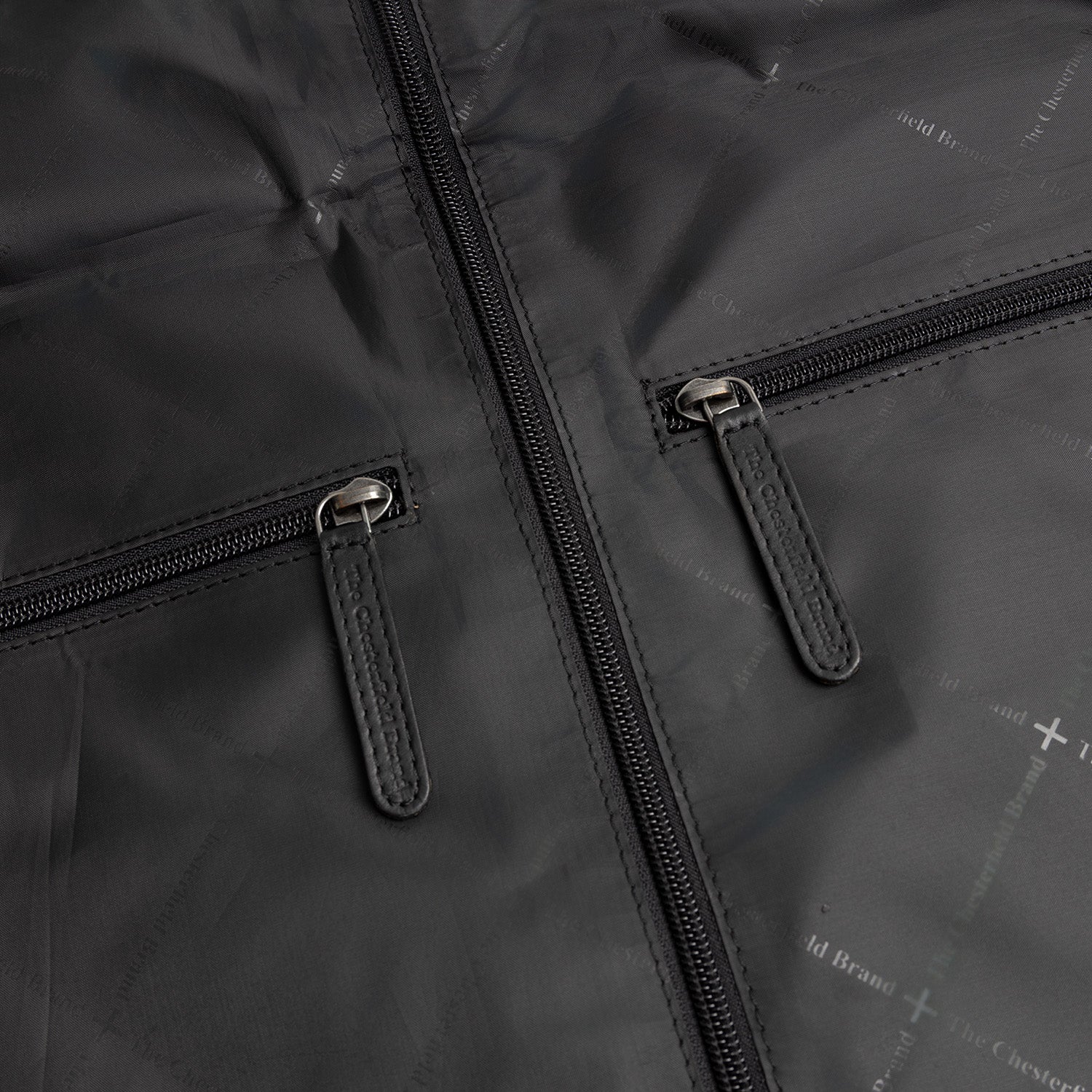 Leather Garment Bag Black Carson