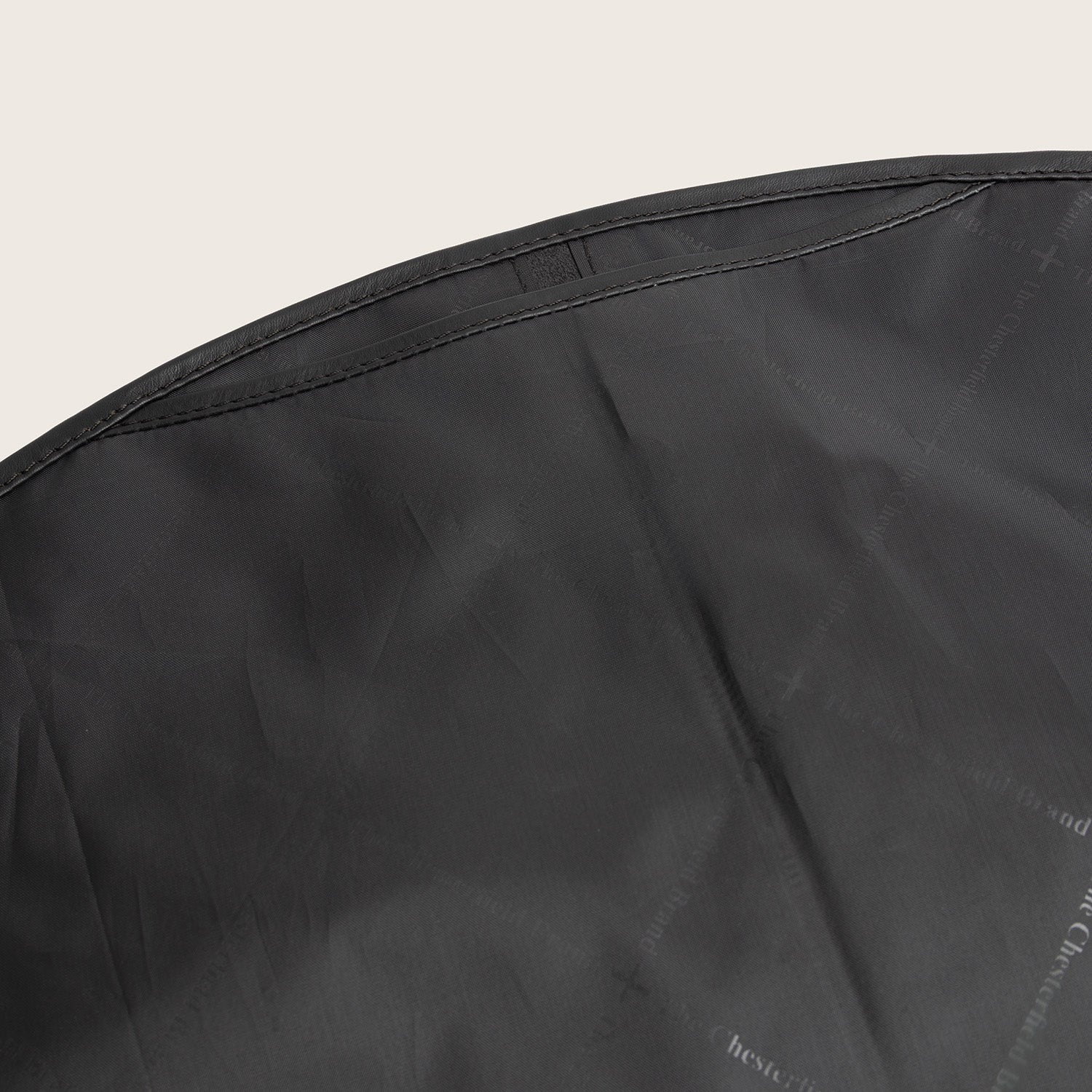 Leather Garment Bag Black Carson