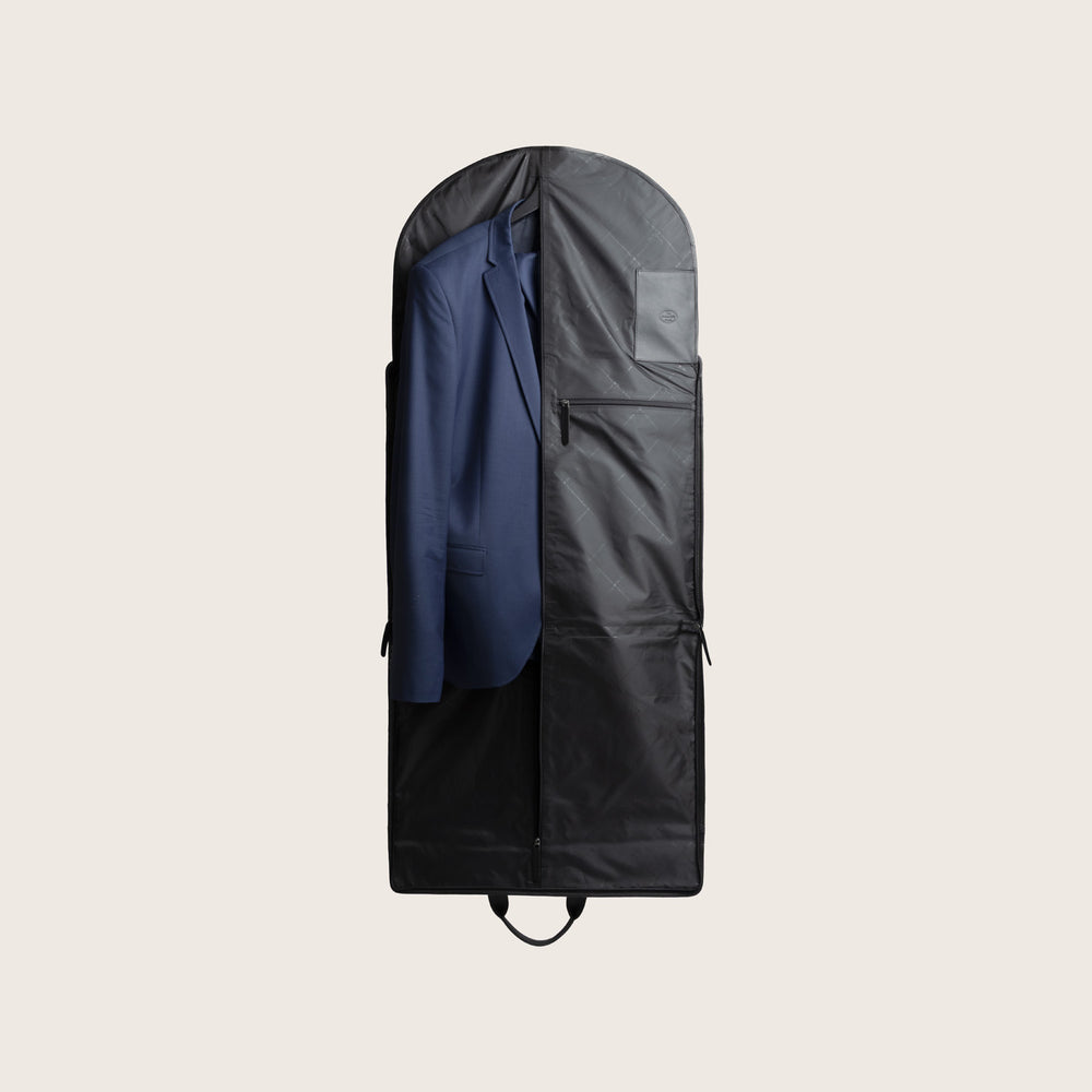 Porte-habits en Cuir Noir Carson