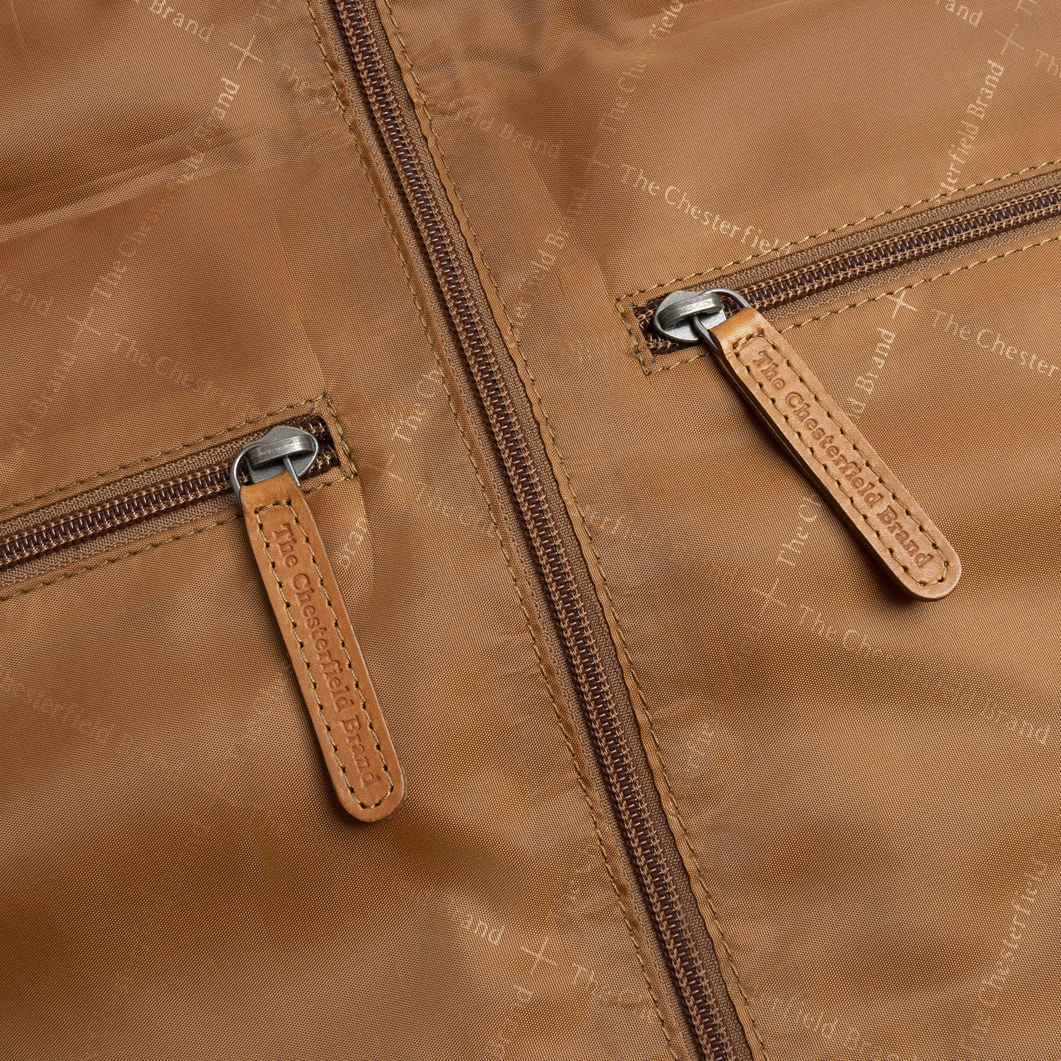 Leather Garment Bag Cognac Carson