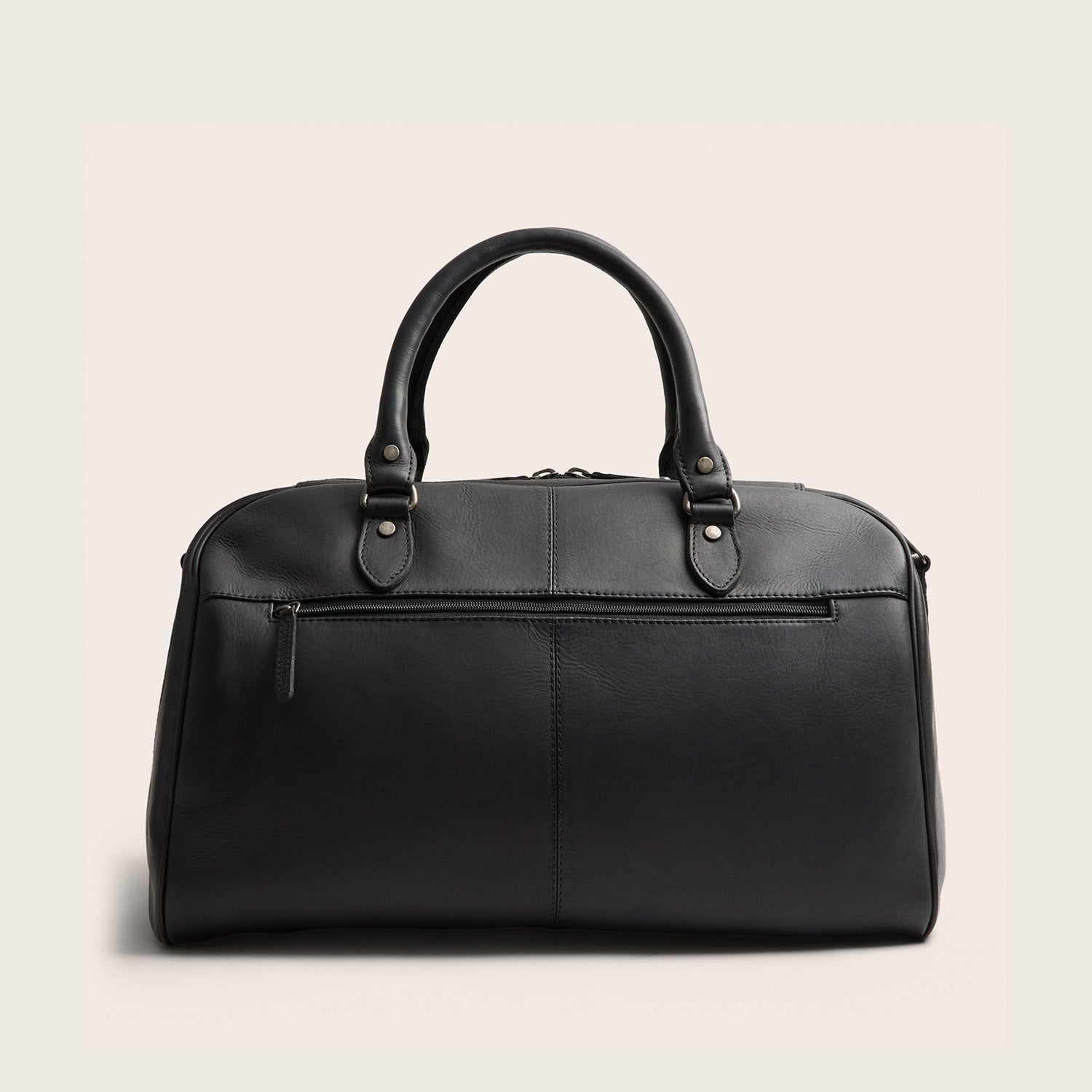 Leder Weekender Schwarz Liam-II