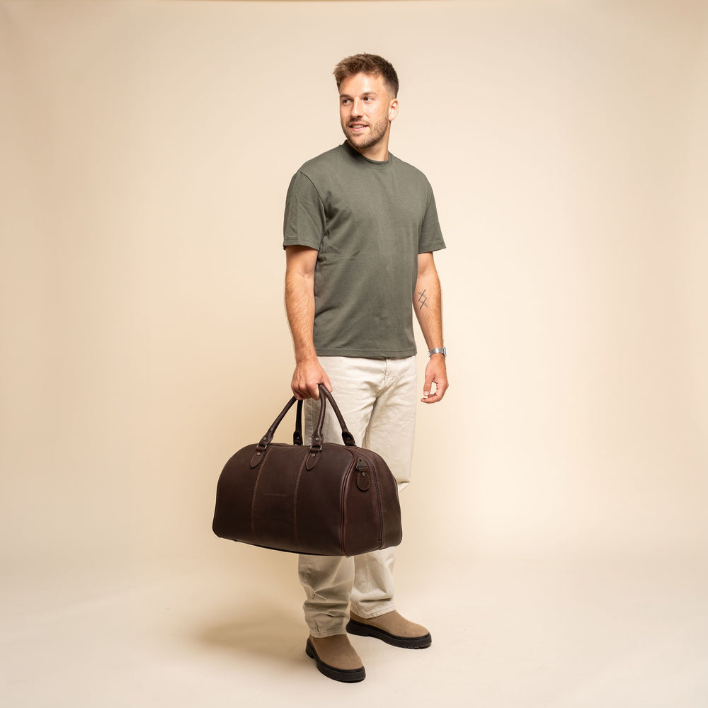 Leren Weekendtas Bruin Liam-II