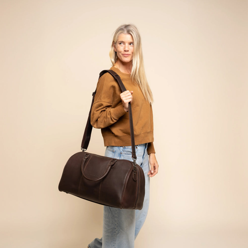 Leren Weekendtas Bruin Liam-II
