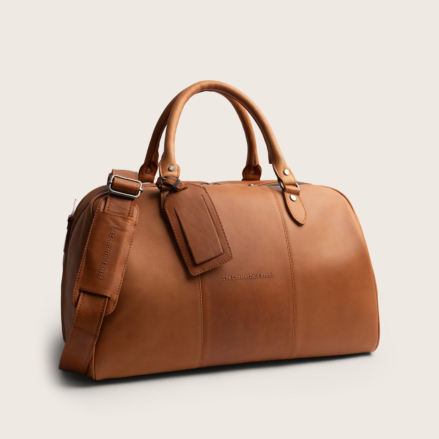 Leren Weekendtas Cognac Liam-II