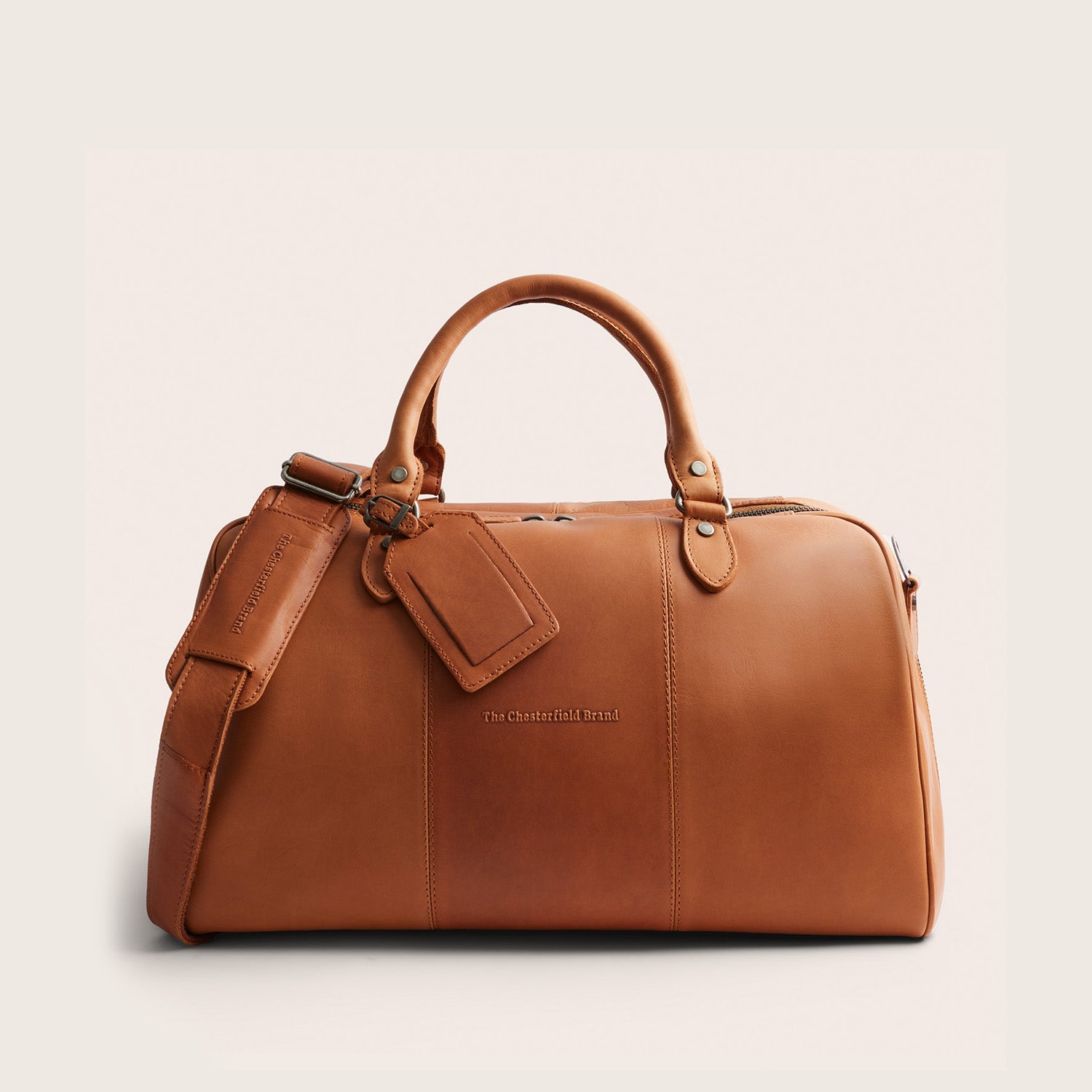 Leren Weekendtas Cognac Liam-II