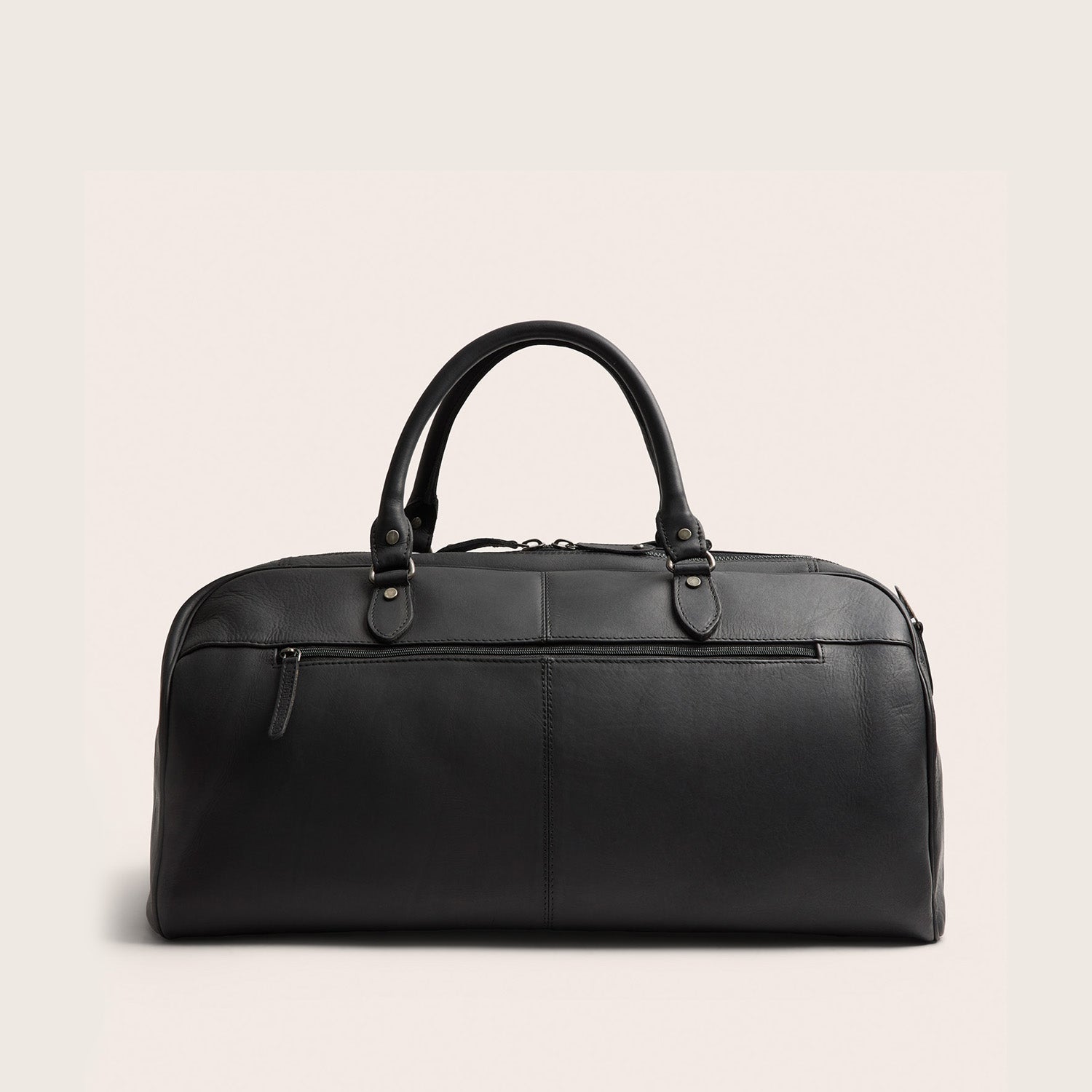 Leder Weekender Schwarz William-II