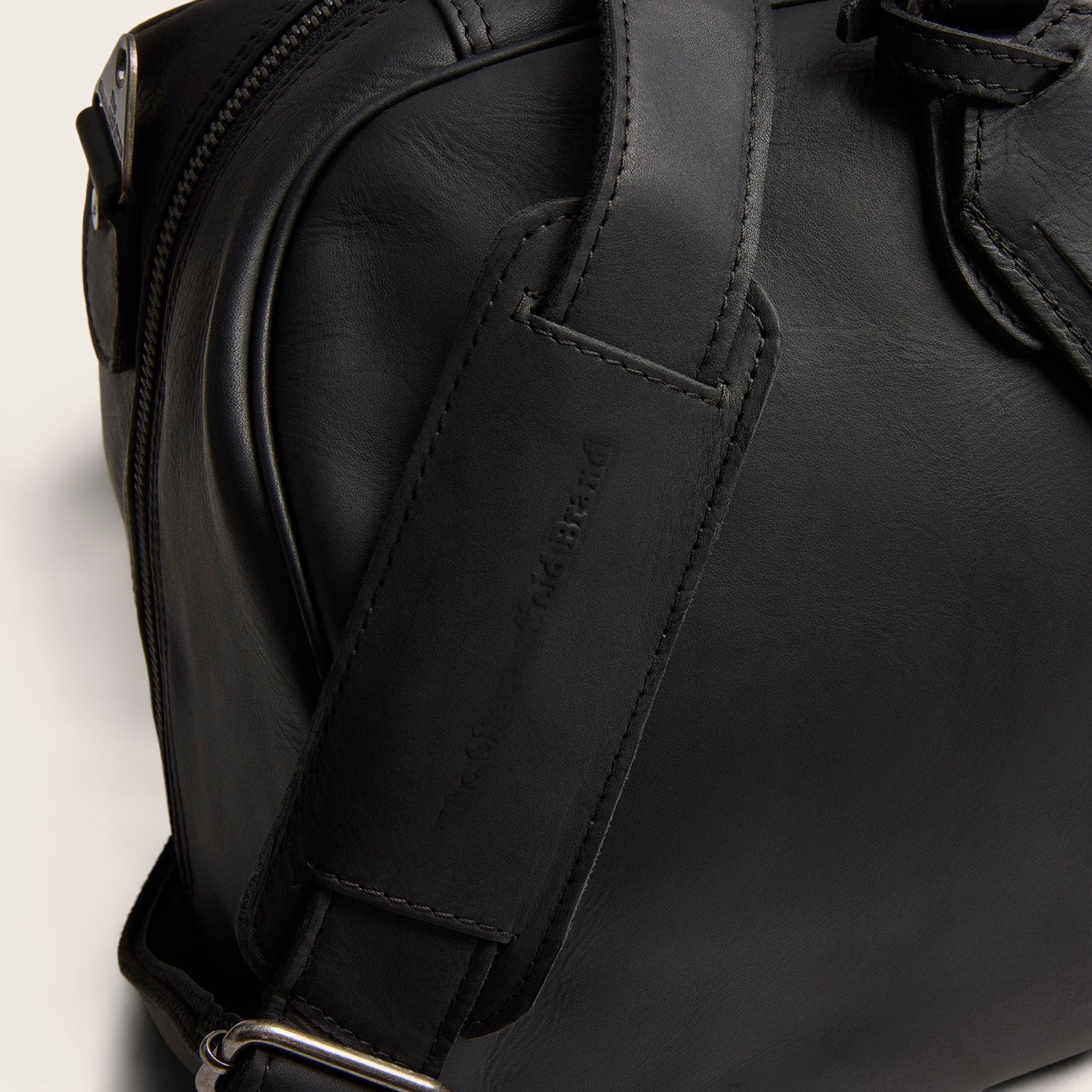 Leder Weekender Schwarz William-II