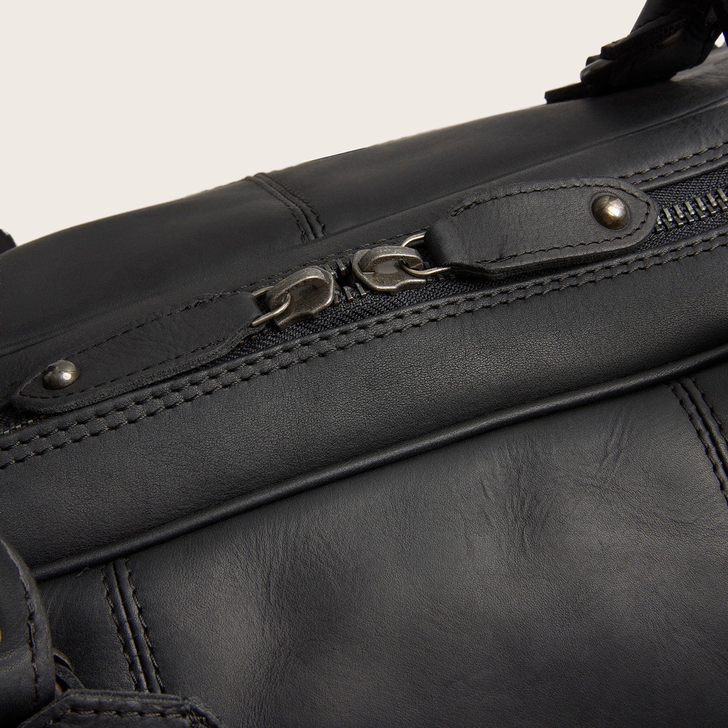Leder Weekender Schwarz William-II