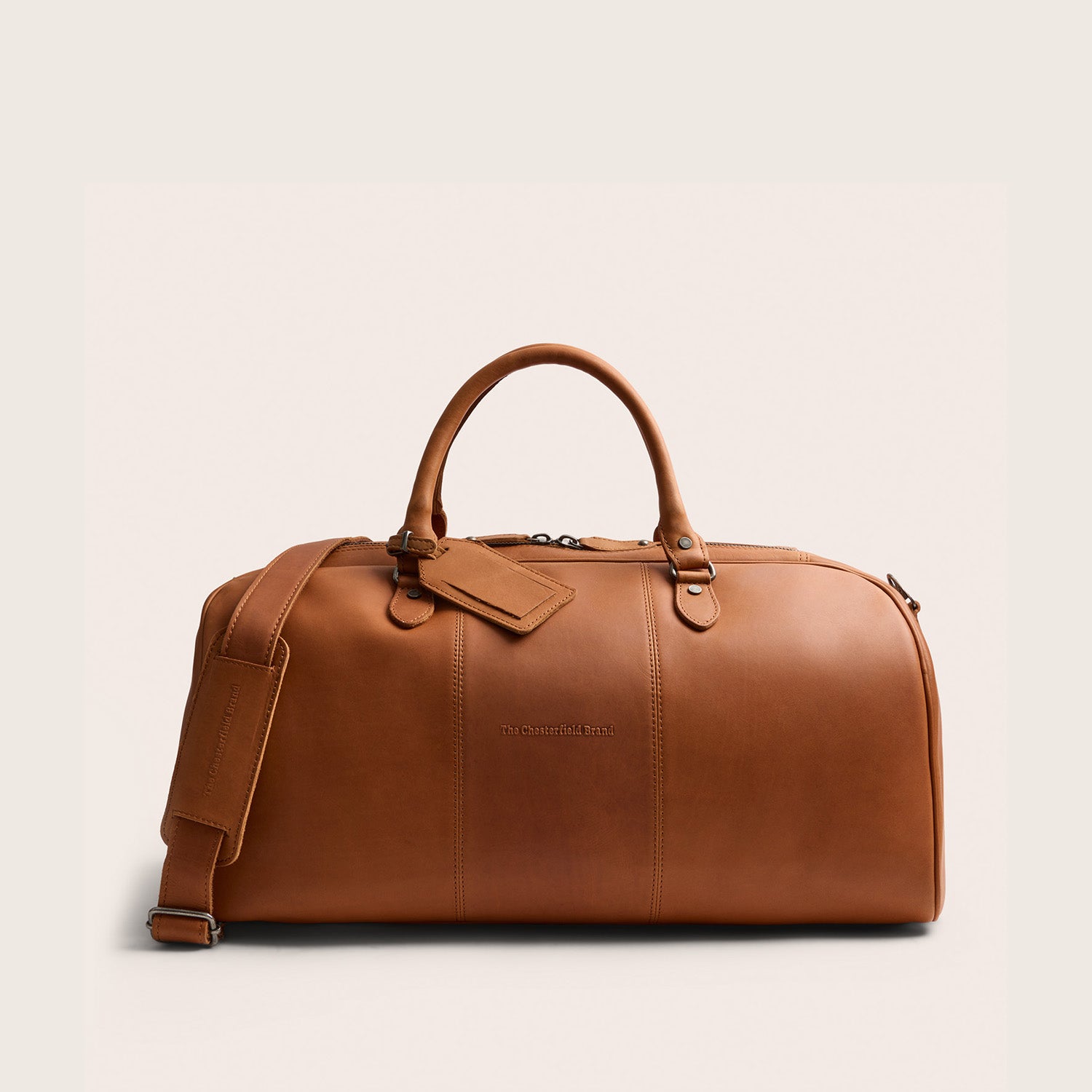 Leren Weekendtas Cognac William-II