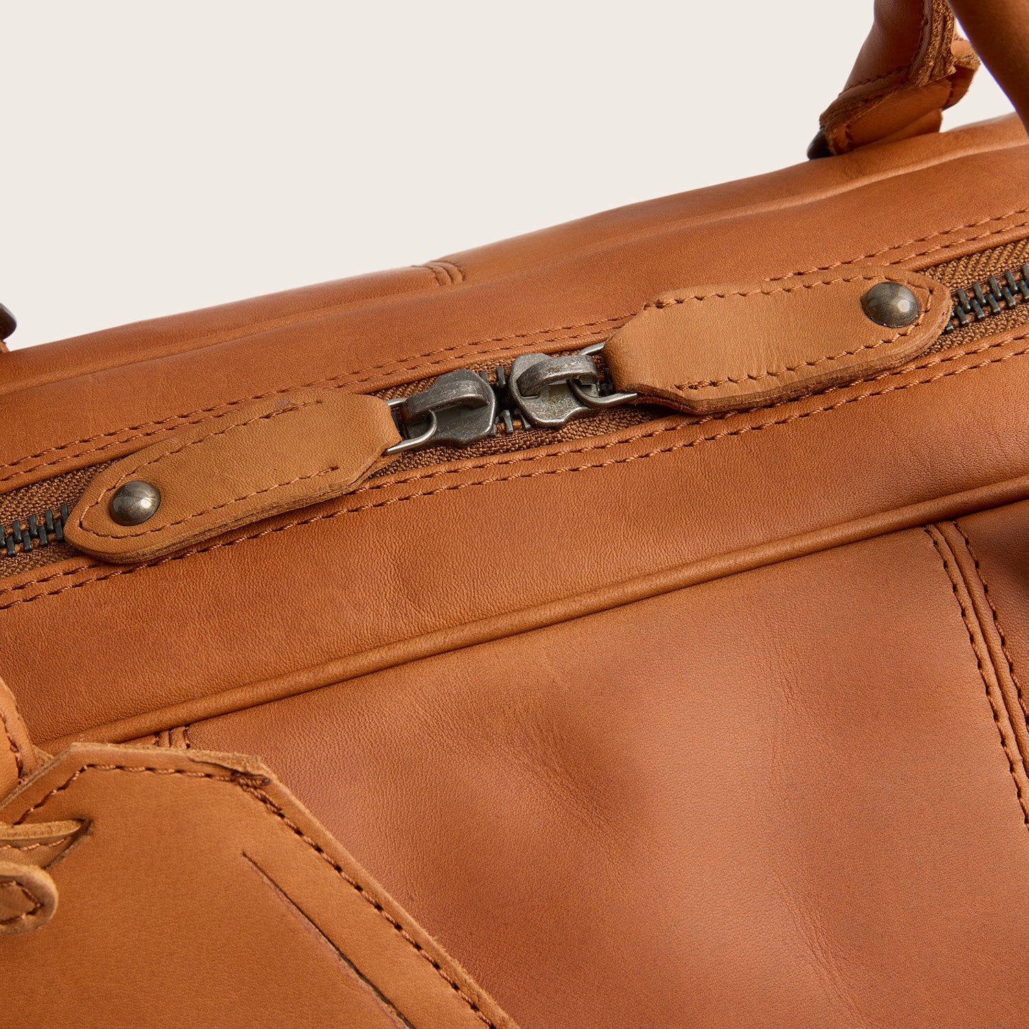 Leren Weekendtas Cognac William-II