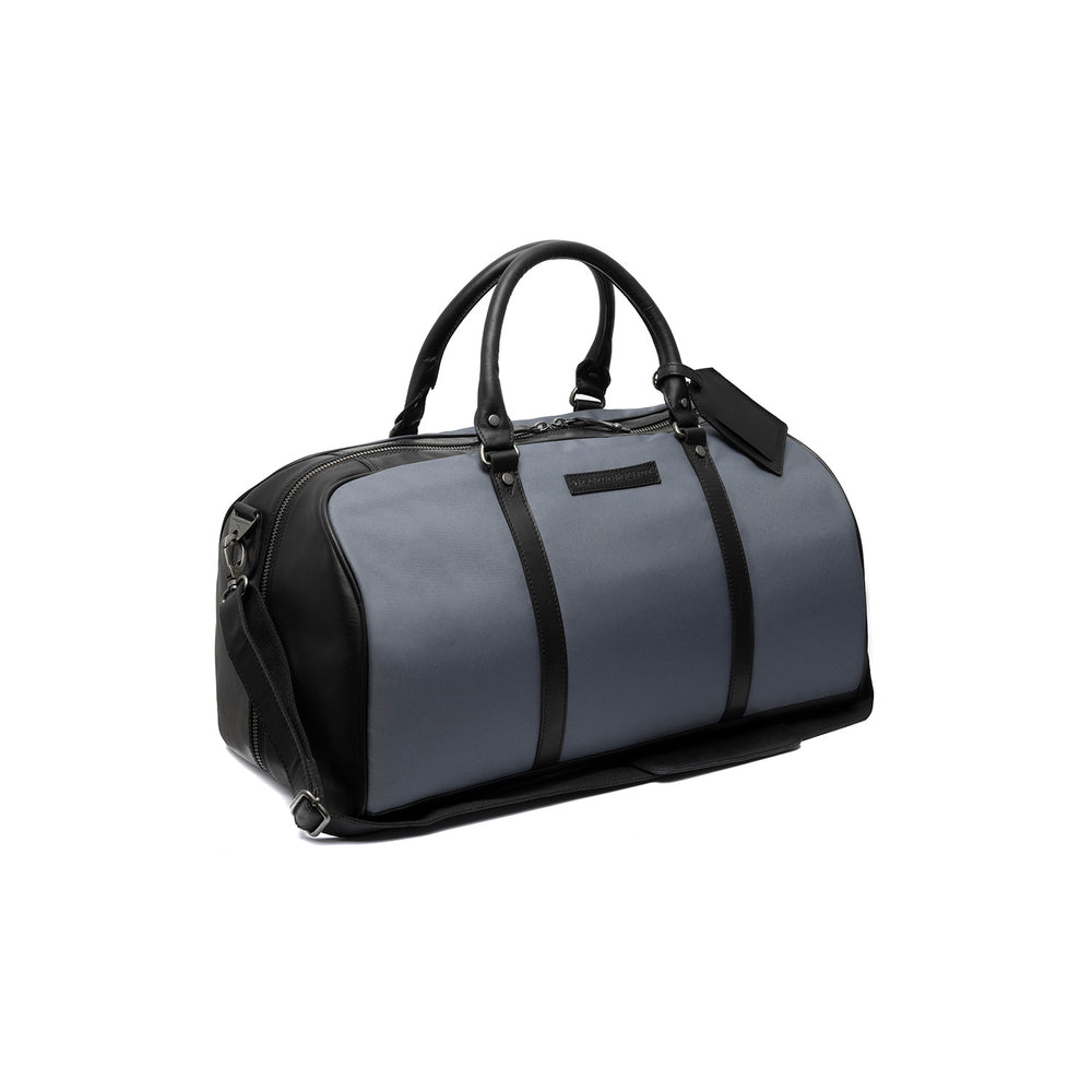 Leather Weekender Bag Light Grey Tornio