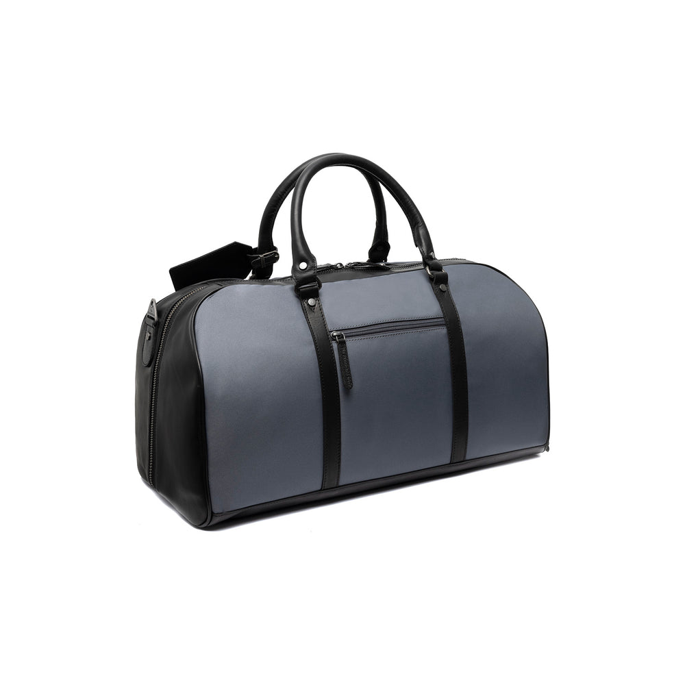 Leather Weekender Bag Light Grey Tornio
