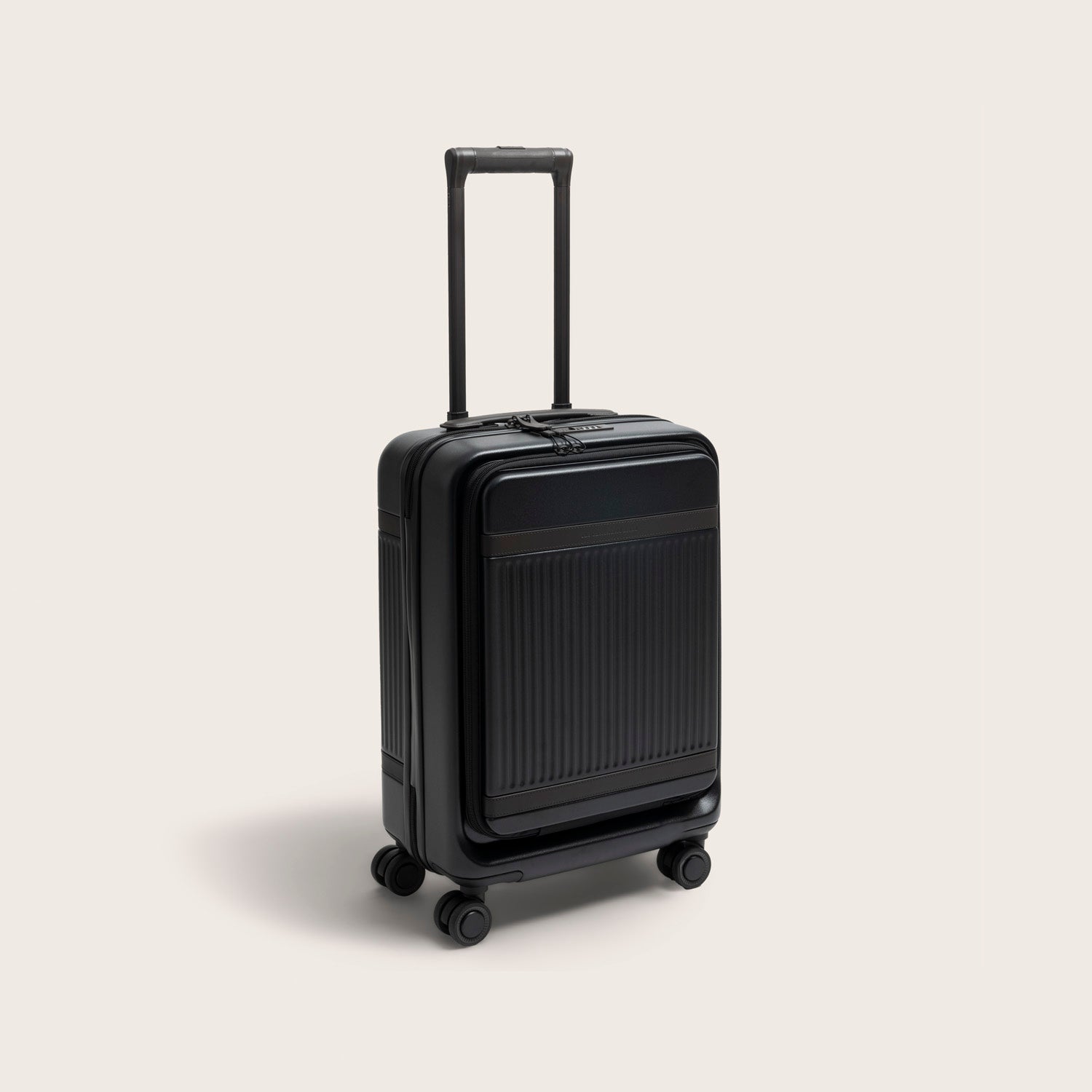 Handgepäck Reisekoffer Vortasche Onyx Schwarz Zuna
