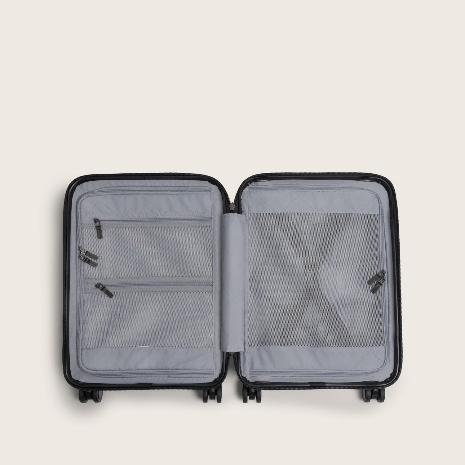 Handgepäck Reisekoffer Vortasche Onyx Schwarz Zuna