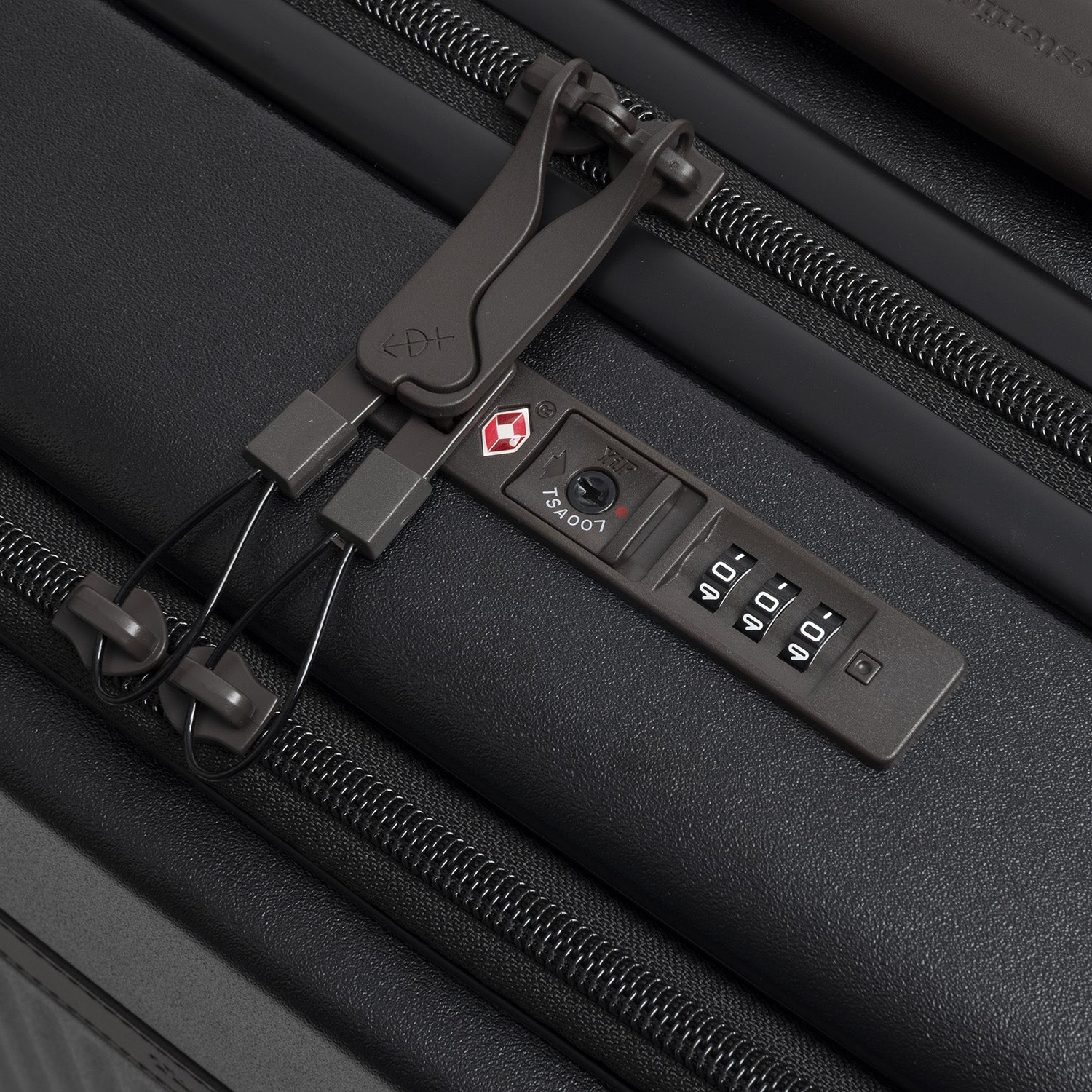 Handgepäck Reisekoffer Vortasche Onyx Schwarz Zuna
