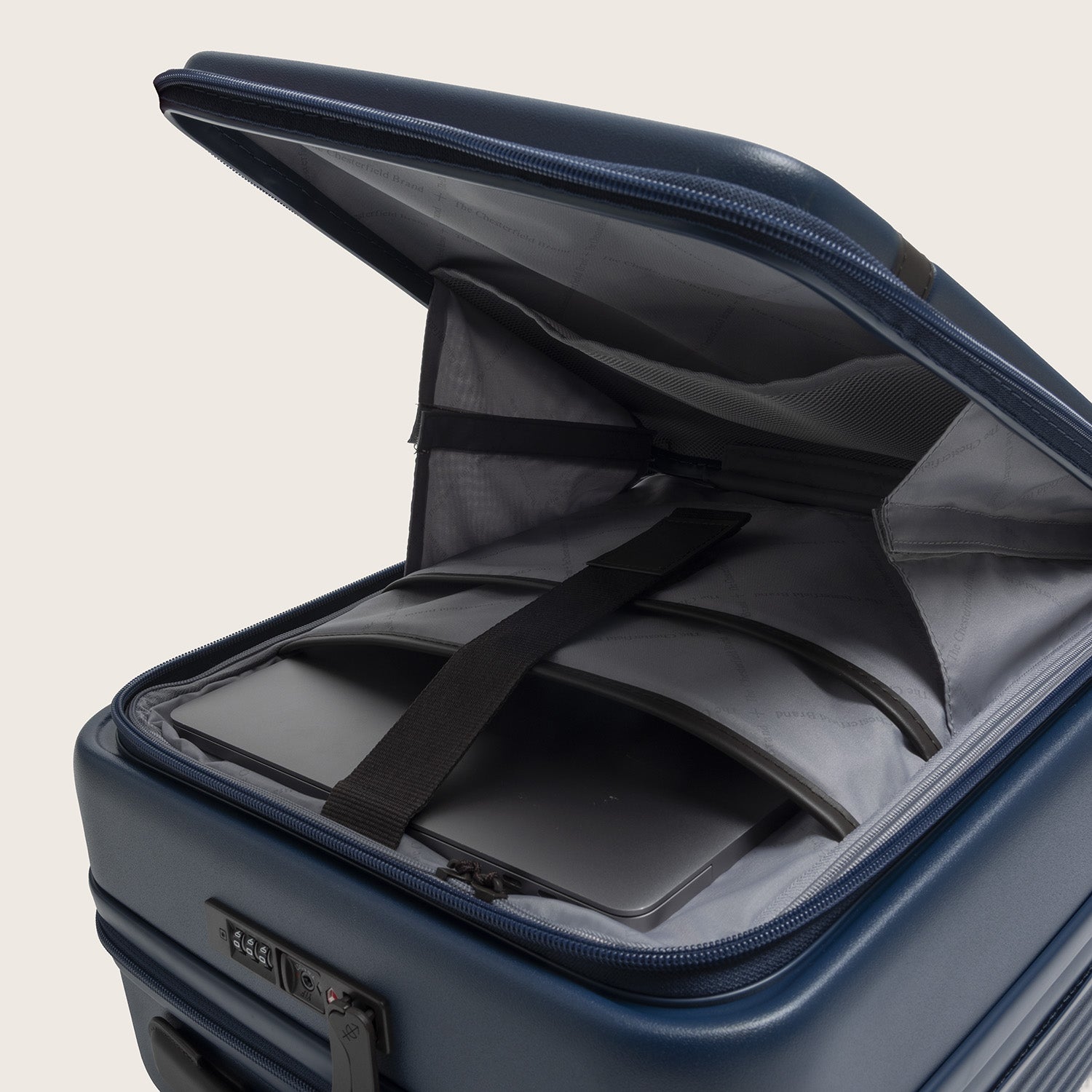 Valise Cabine Poche Frontale Bleu Nordique Zuna