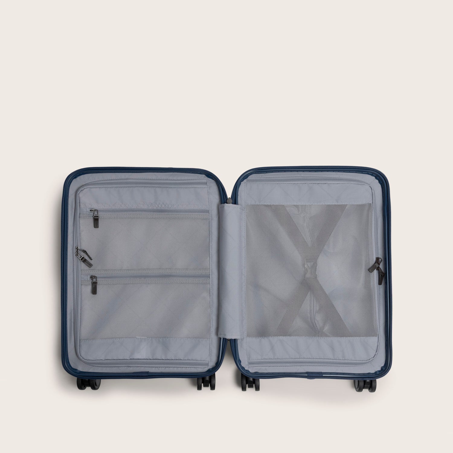 Valise Cabine Poche Frontale Bleu Nordique Zuna