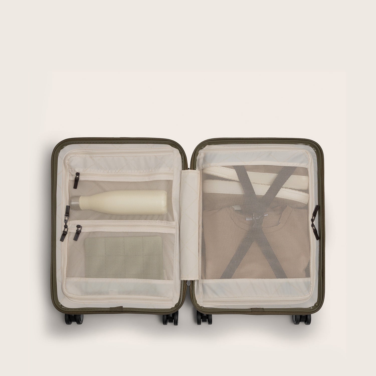 Handgepäck Reisekoffer Vortasche Shadow Olive Zuna