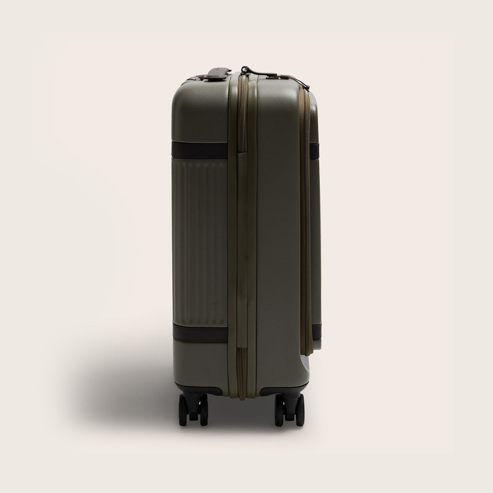 Suitcase Set Front Pocket Shadow Olive Zuna