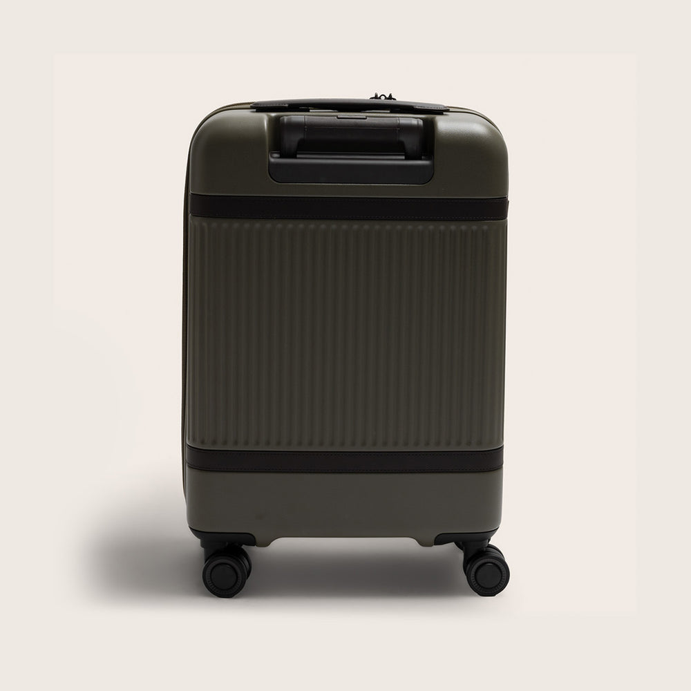 Handgepäck Reisekoffer Vortasche Shadow Olive Zuna, Rückansicht