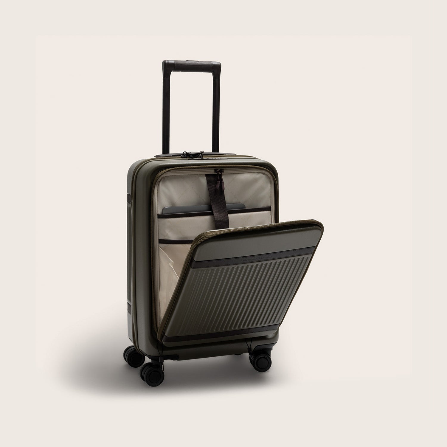 Handgepäck Reisekoffer Vortasche Shadow Olive Zuna