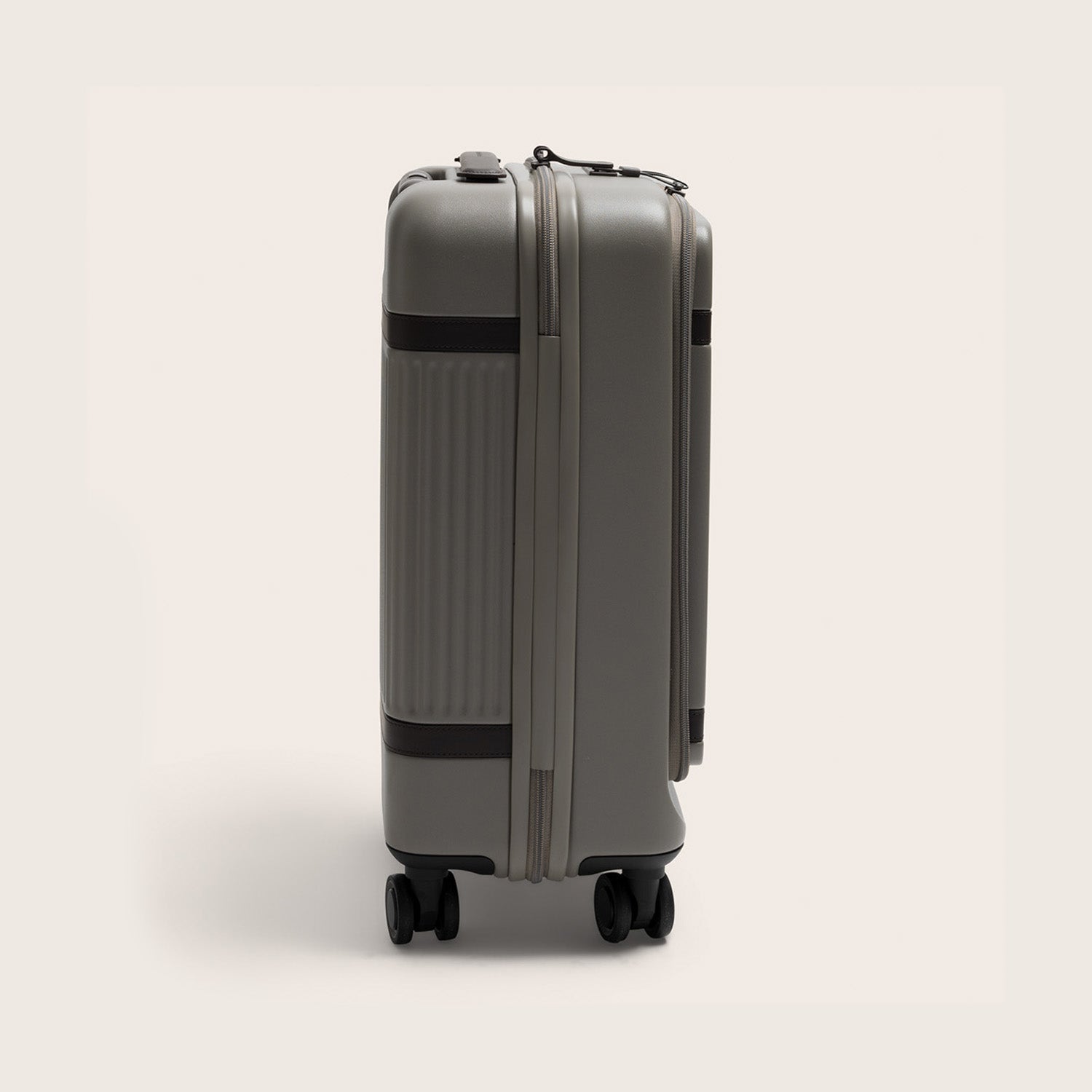 Handbagage Koffer Voorvak Stone Taupe Zuna