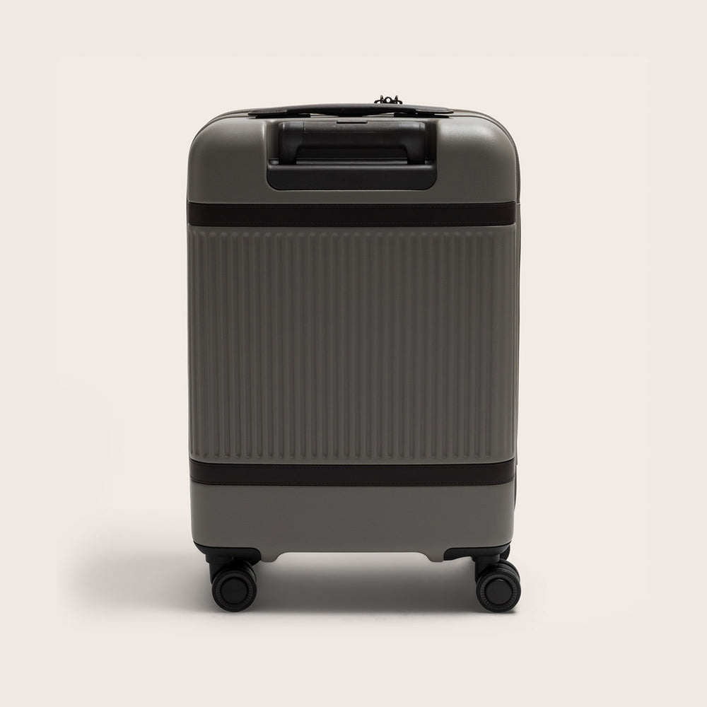 Suitcase Set Front Pocket Stone Taupe Zuna