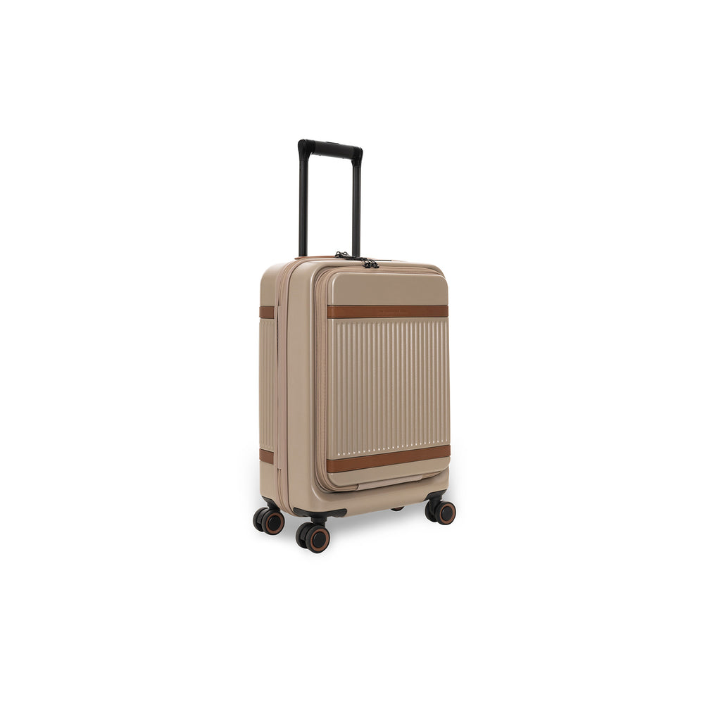 Handgepäck Reisekoffer Vortasche Champagner Zuna